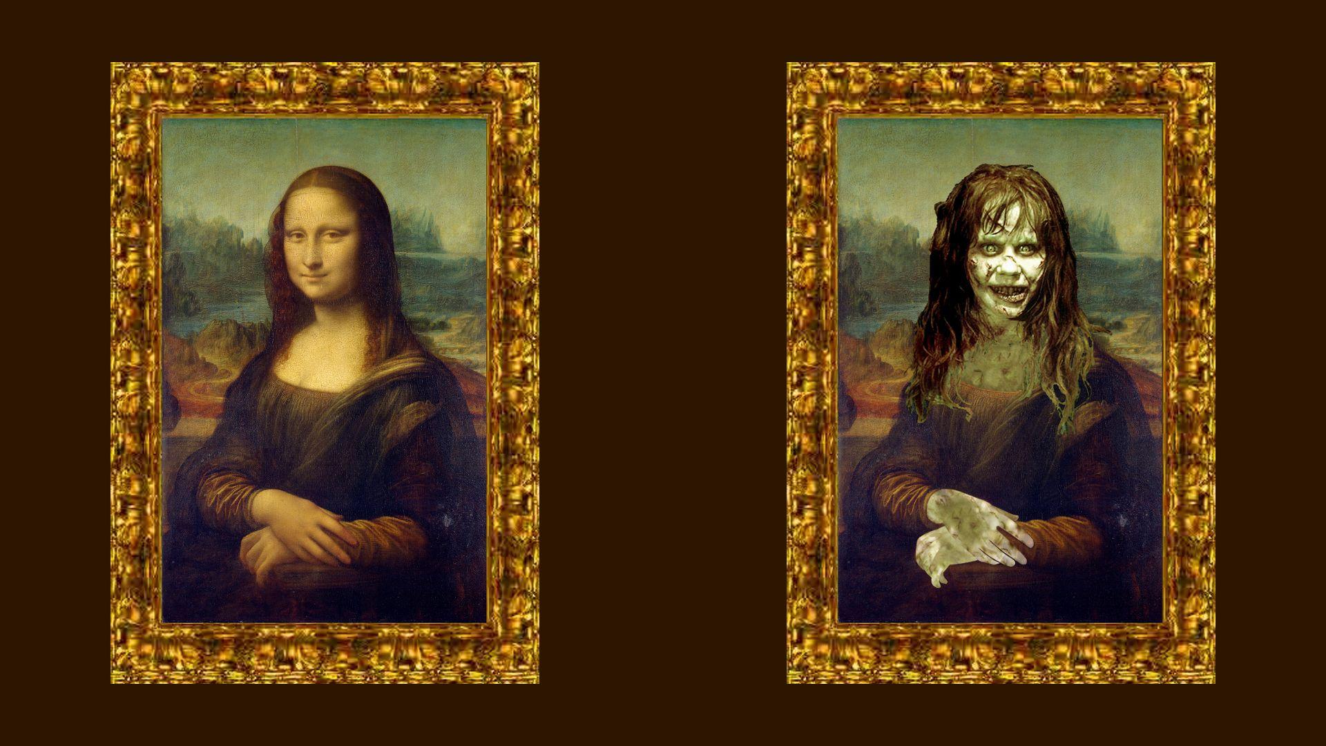 1920x1080 Free download Mona Lisa full HD Leonardo da Vinci Wallpaper
