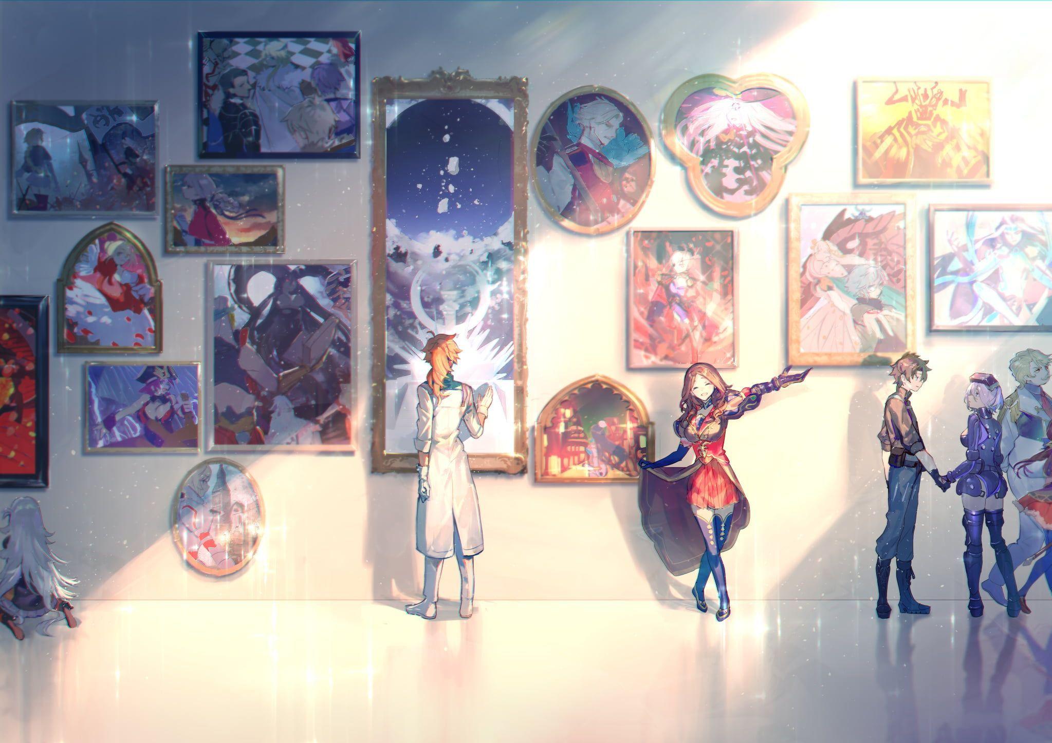 2047x1447 Fate Grand Order Fate Series Leonardo Da Vinci Mashu Kyrielight