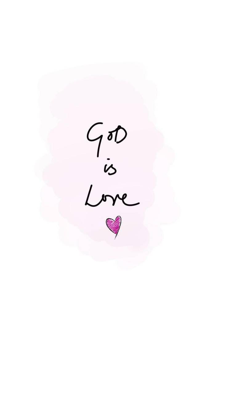 786x1280 God is love wallpaper