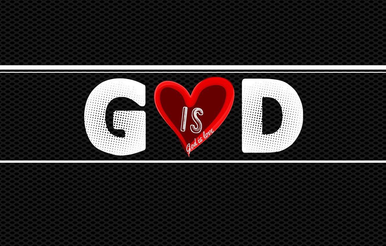 1332x850 Wallpaper red, love, heart, texture, God, Jesus, christianity, God