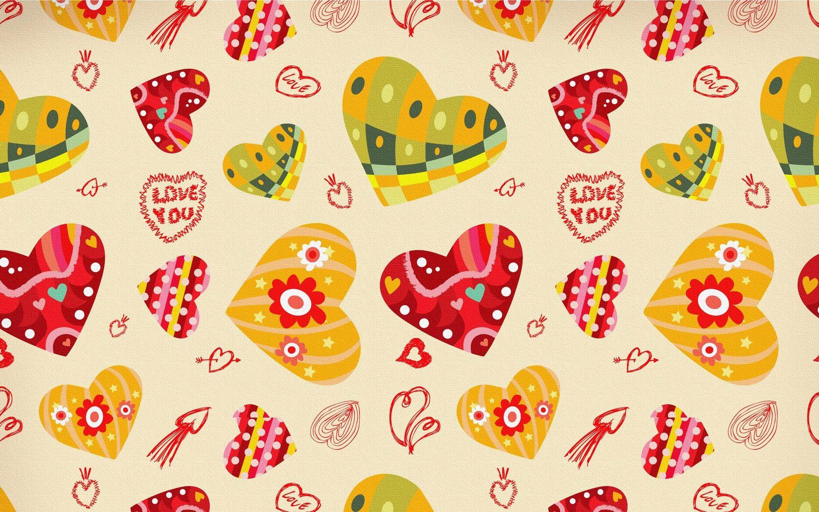 1680x1050 Love Pattern Background wallpaperx1050