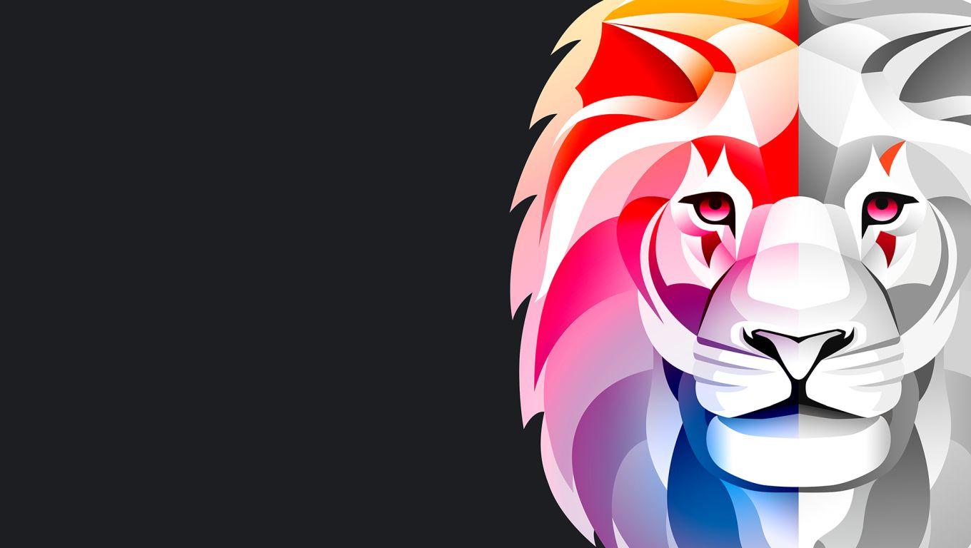 1360x768 Lion Art Desktop Laptop HD Wallpaper, HD Artist 4K Wallpaper, Image, Photo and Background