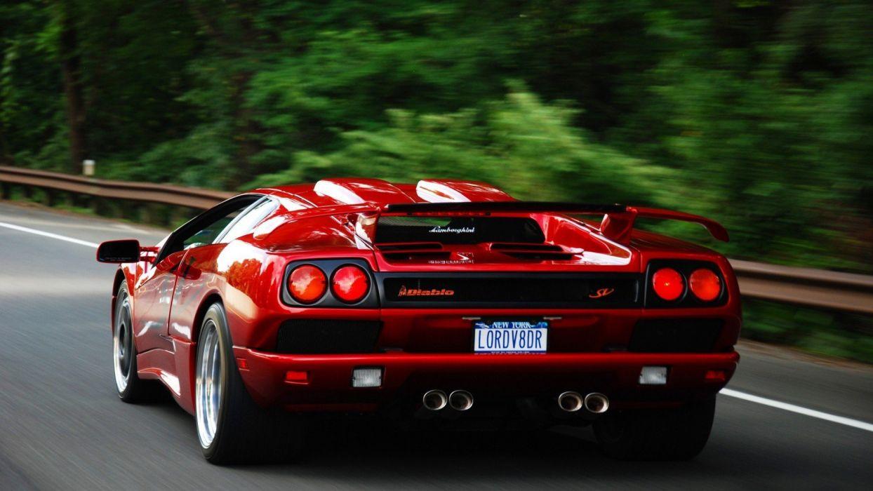 1244x700 Cars Lamborghini Diablo italian cars wallpaperx1080