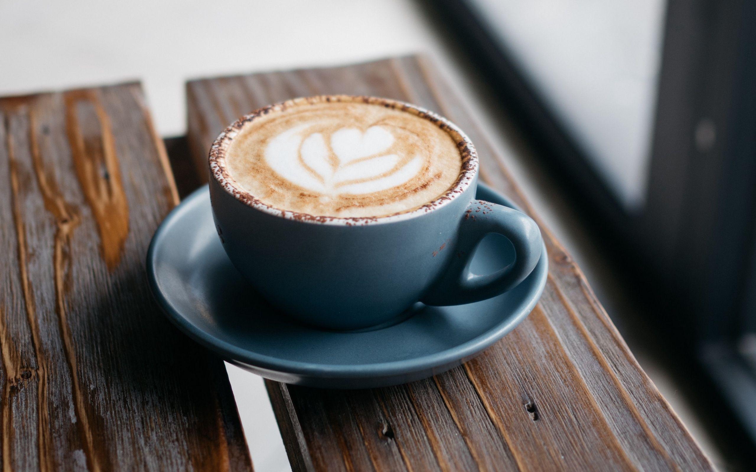 2560x1600 Download wallpaper rosetta latte art, cappuccino, cup of coffee
