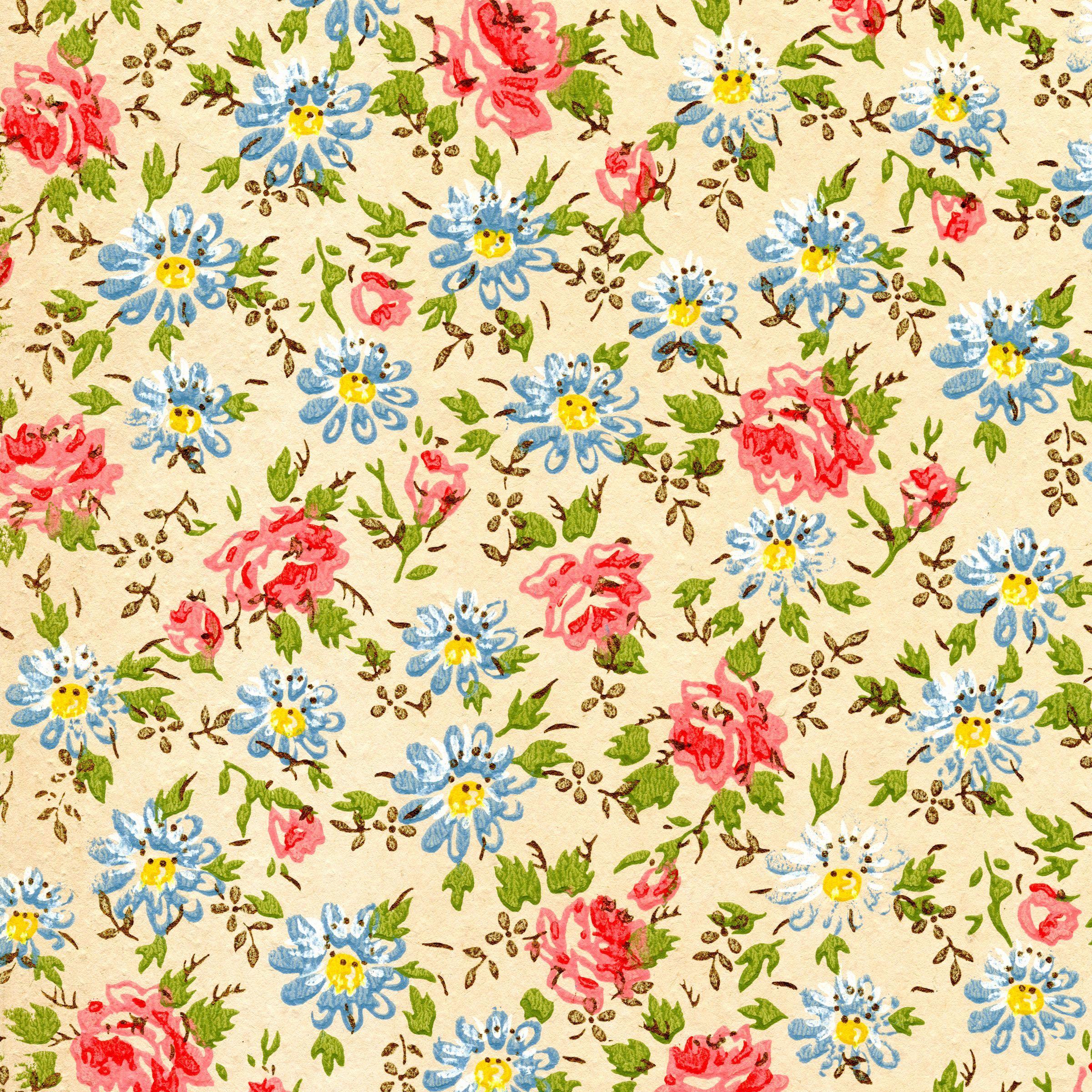 2400x2400 Vintage Floral Wallpaper Inspirational Wix. HD Wallpaper Collection