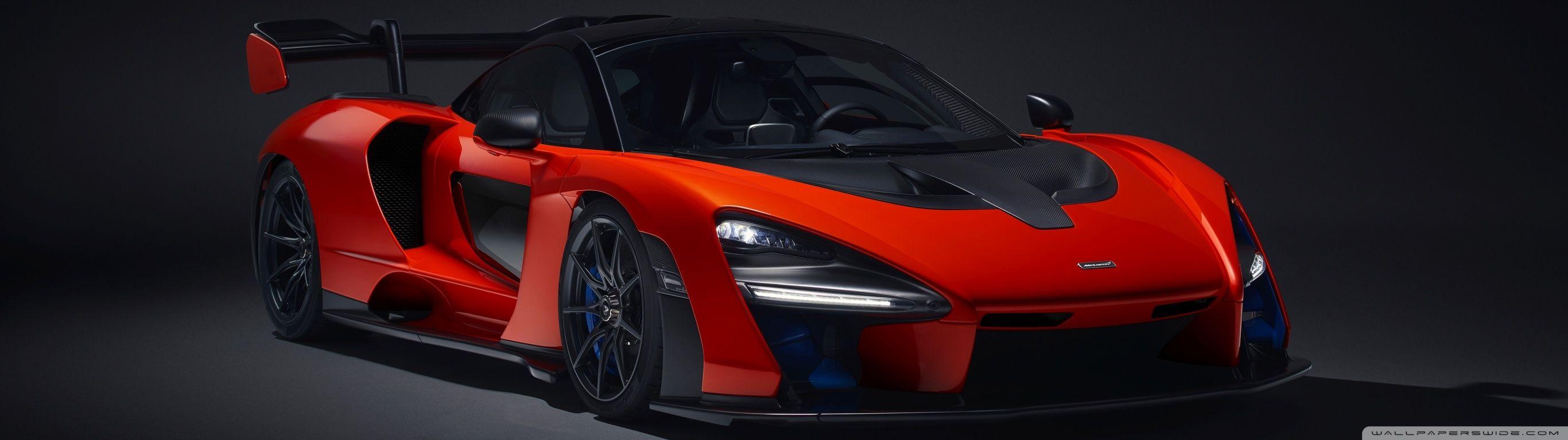 2732x768 McLaren Senna 2018 Ultra HD Desktop Background Wallpaper for 4K