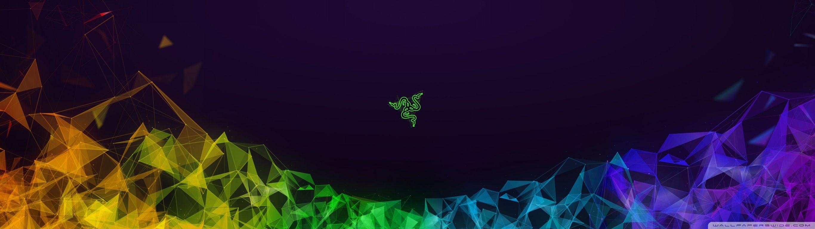 2732x768 Razer Gaming Background Ultra HD Desktop Background Wallpaper