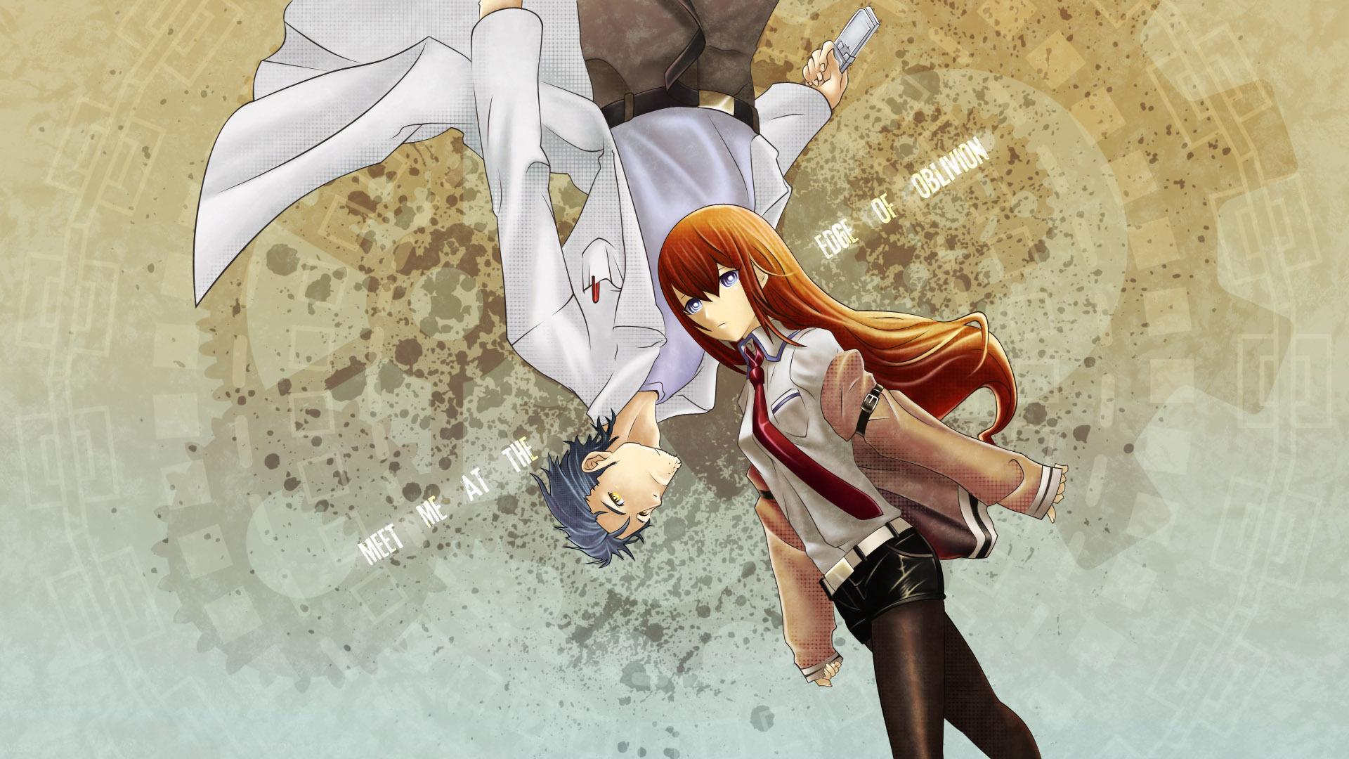 1920x1080 HD Kurisu and Rintarou in Steins;Gate Wallpaper. Download Free