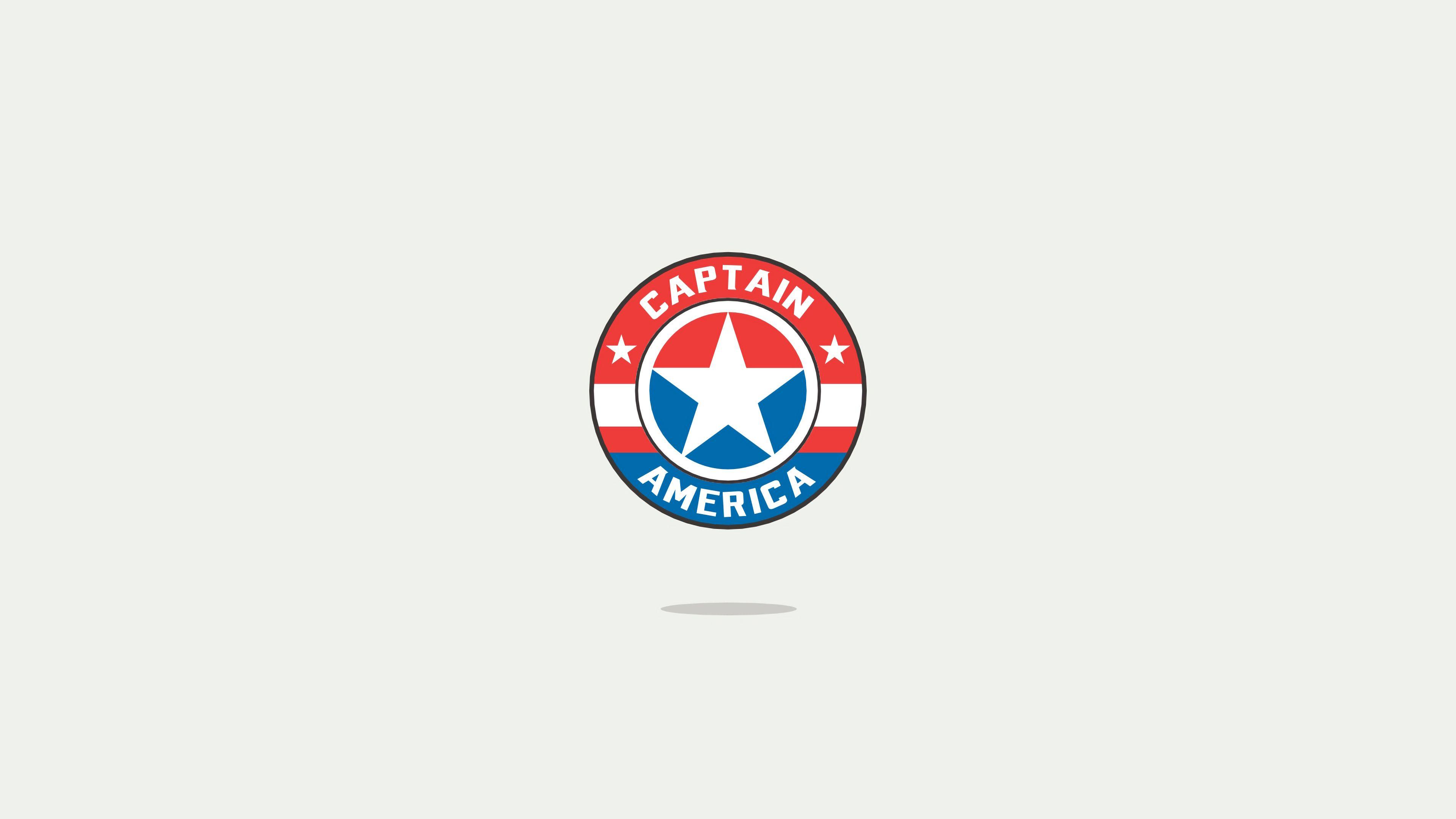 3840x2160 Captain America Minimal Logo 4k iPad Air HD 4k Wallpaper, Image, Background, Photo and Picture