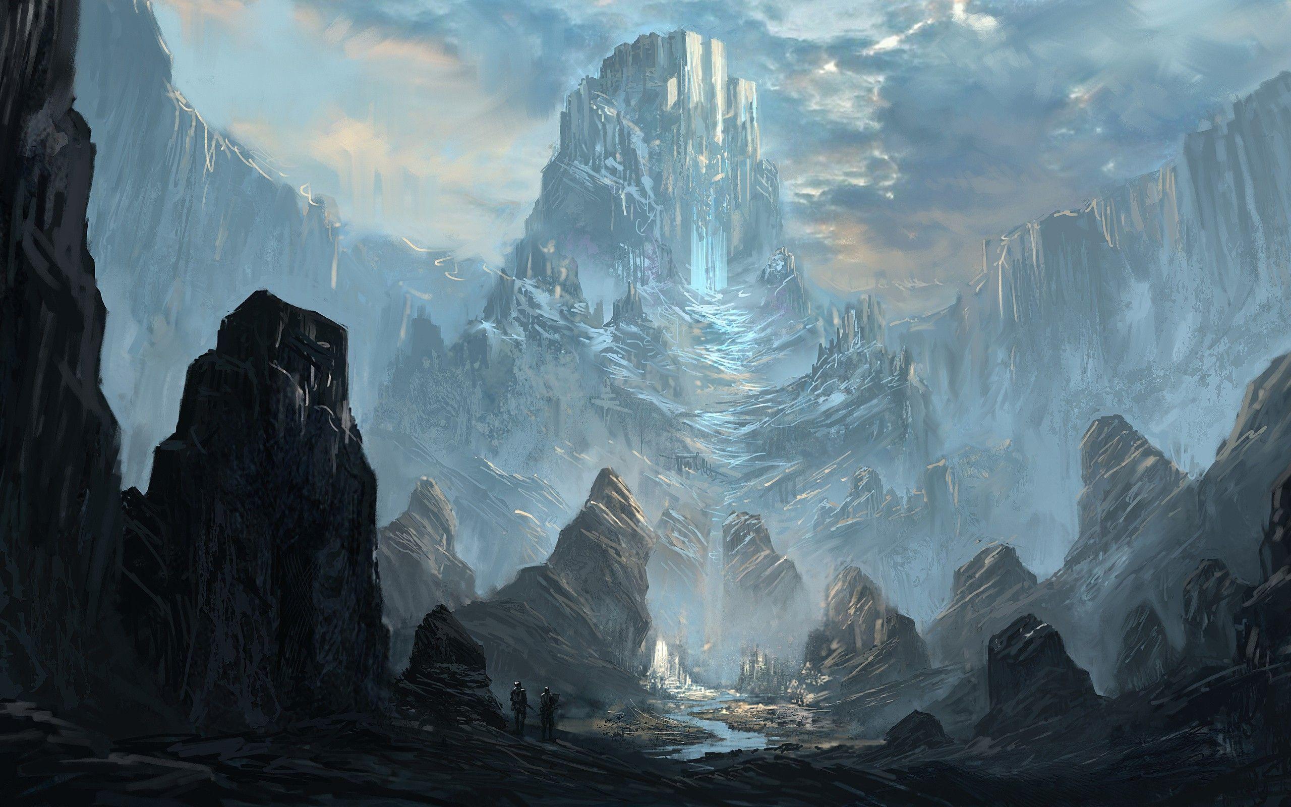 2560x1600 Extremely high snowy mountain wallpaperx1600