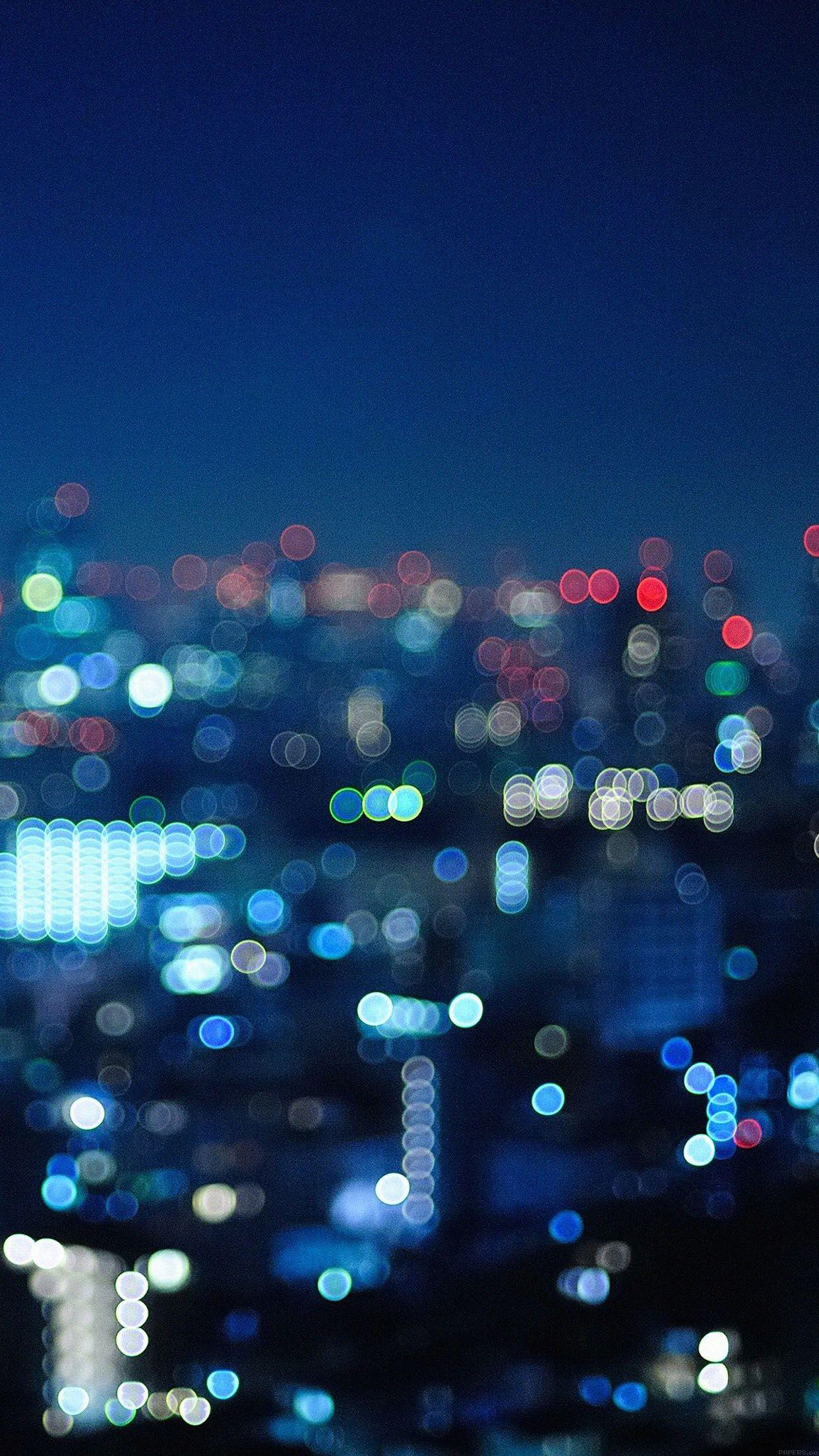1242x2208 Wallpaper Crying City Night Bokeh Wallpaper
