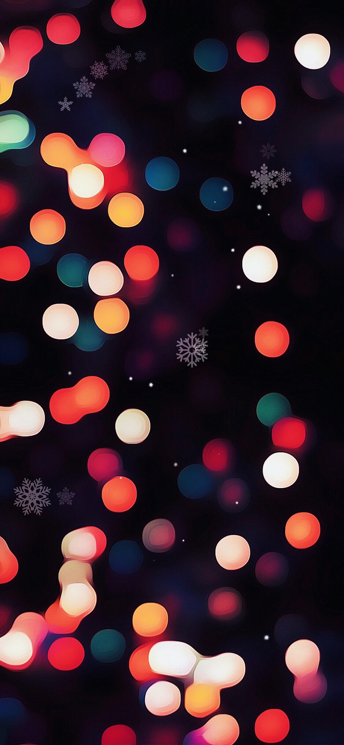 1125x2436 Christmas Bokeh, AR7