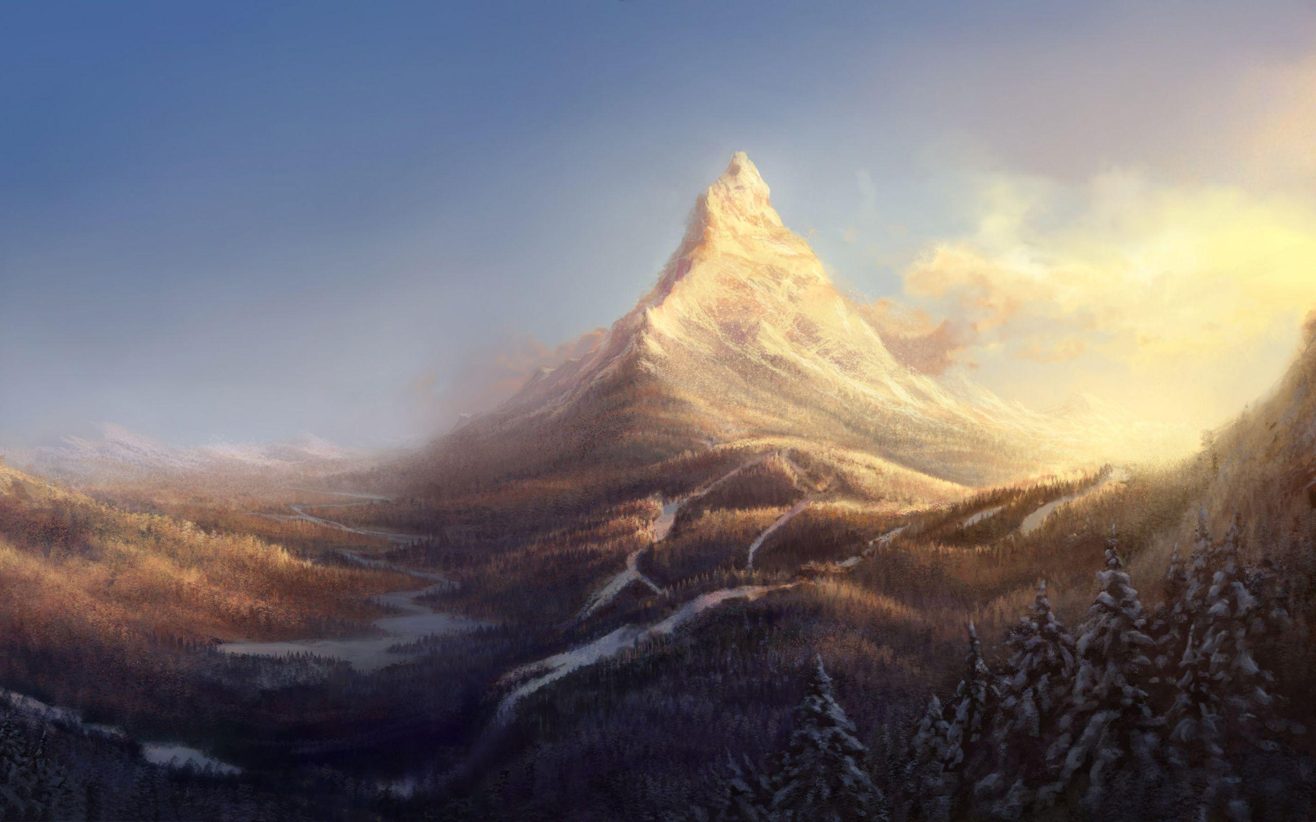 2560x1600 Mountain artwork