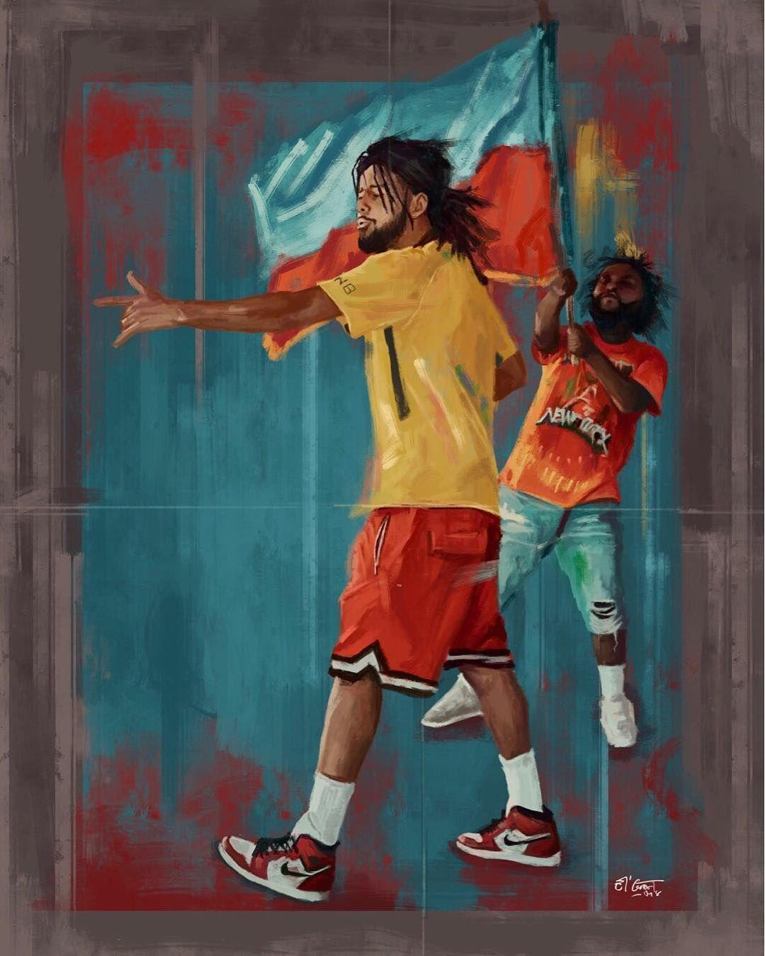 1080x1350 Bas x J. Cole: Tribe. J cole art, J cole, Hip hop art