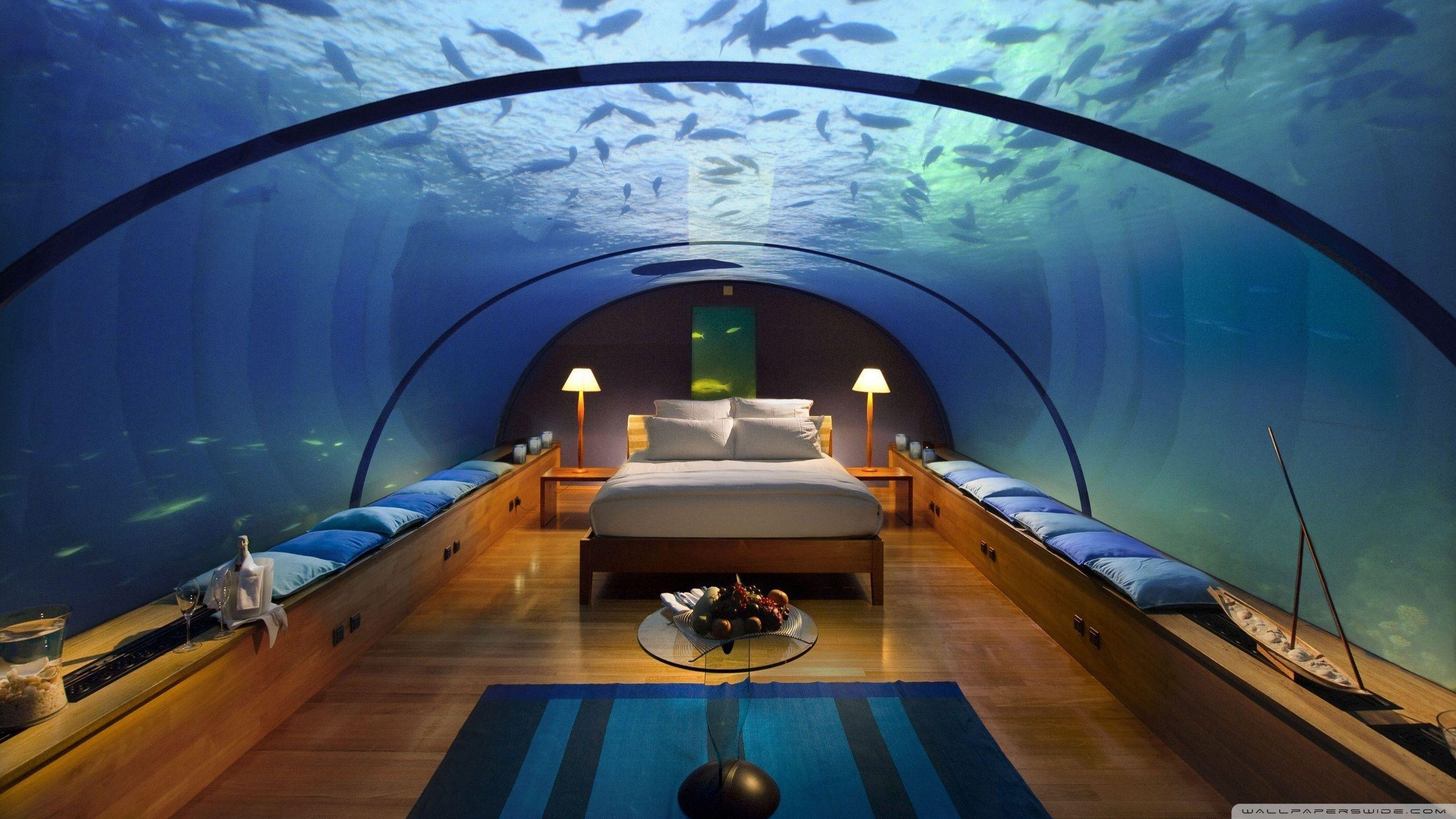 2560x1440 Underwater Bedroom ❤ 4K HD Desktop Wallpaper for 4K Ultra HD TV