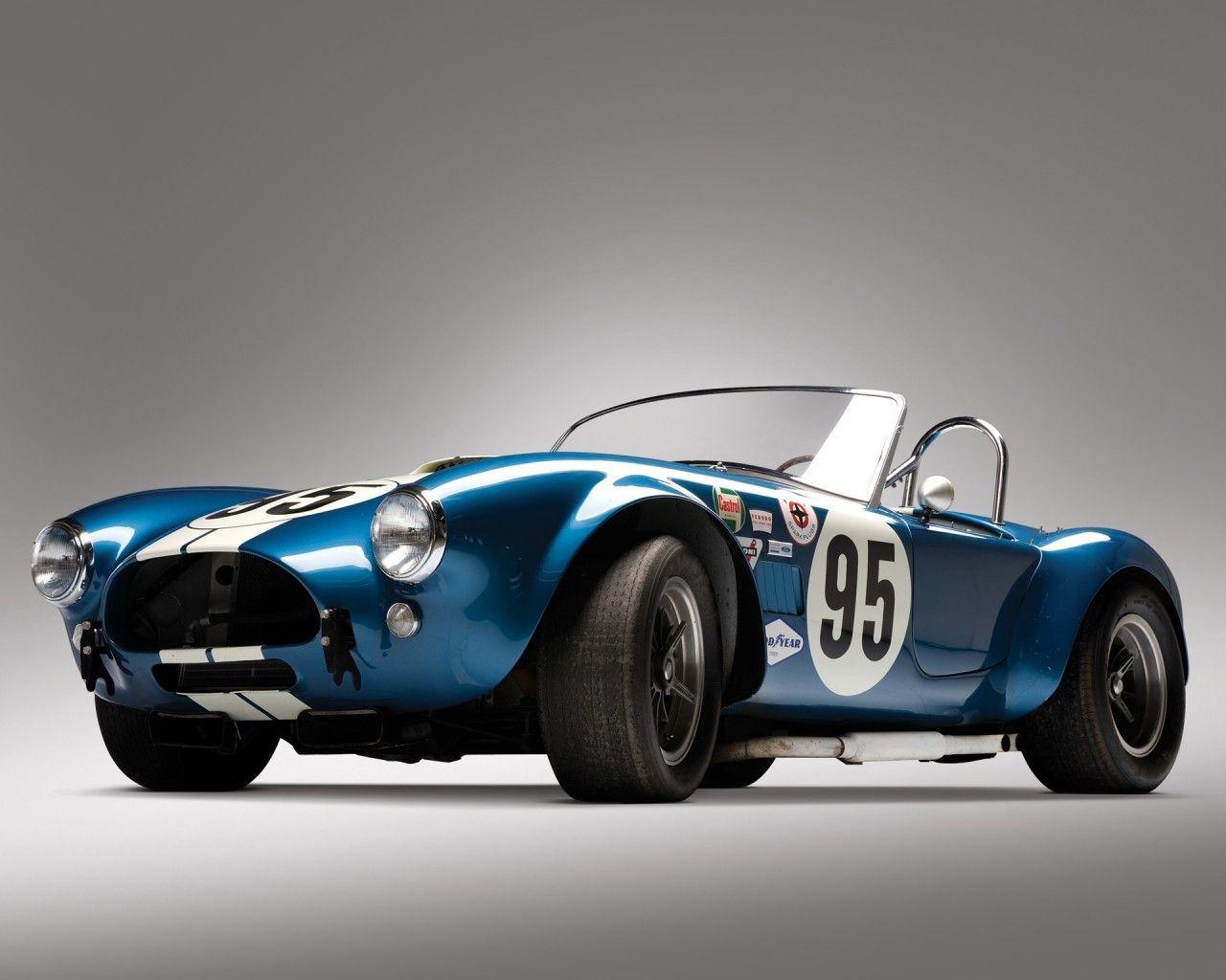 1280x1024 Download 1280x1024 Shelby Cobra Usrrc Roadster, Blue, Retro, Cars