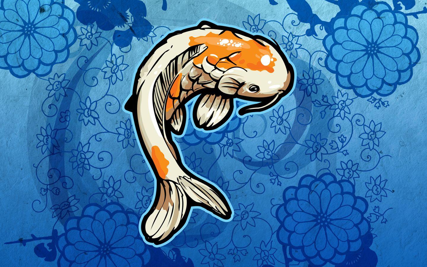 Hình nền cá, zen, koi 1440x900