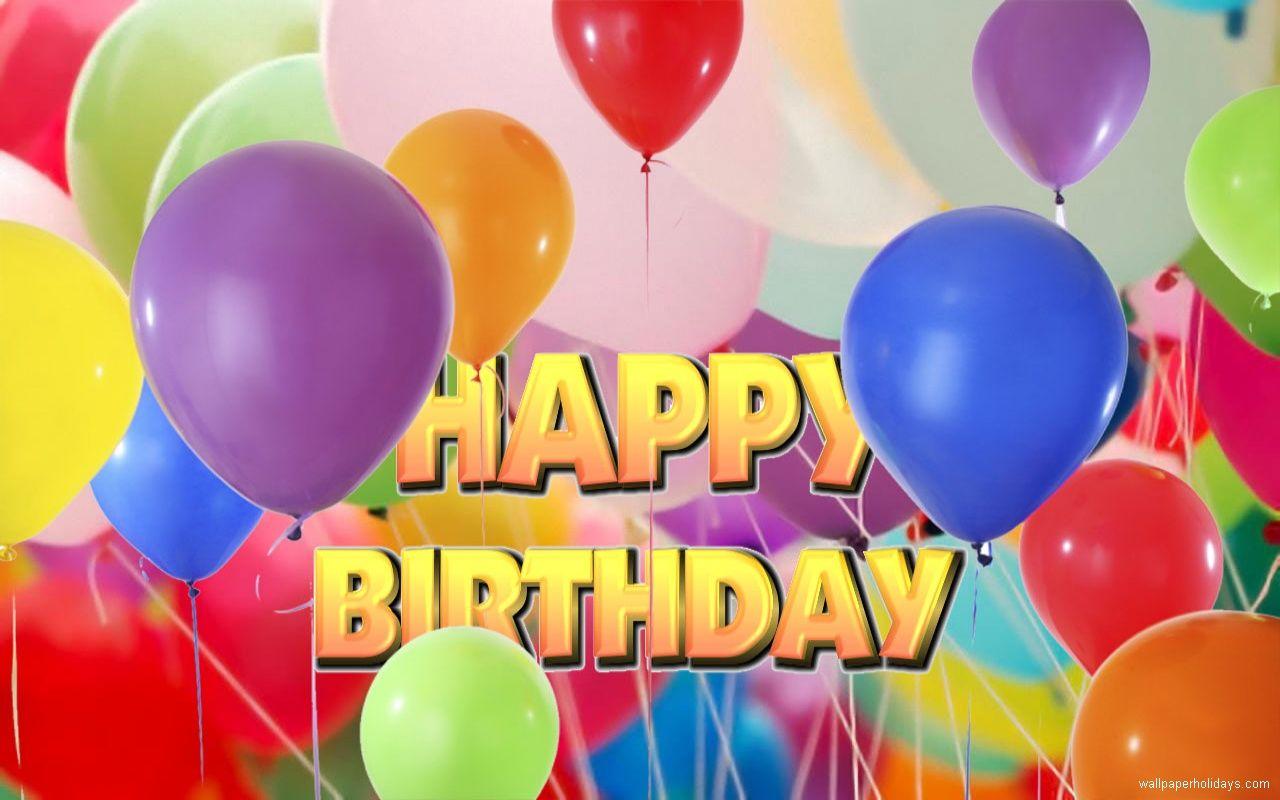 1280x800 Free download Happy Birthday Balloons Wallpaper Image Picture