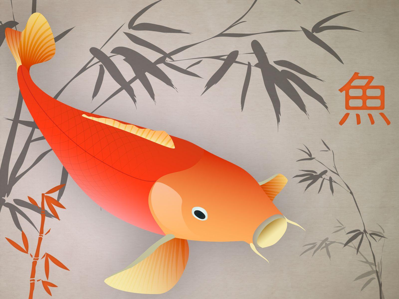 1600x1200 trololo blogg: Koi Wallpaper Roll