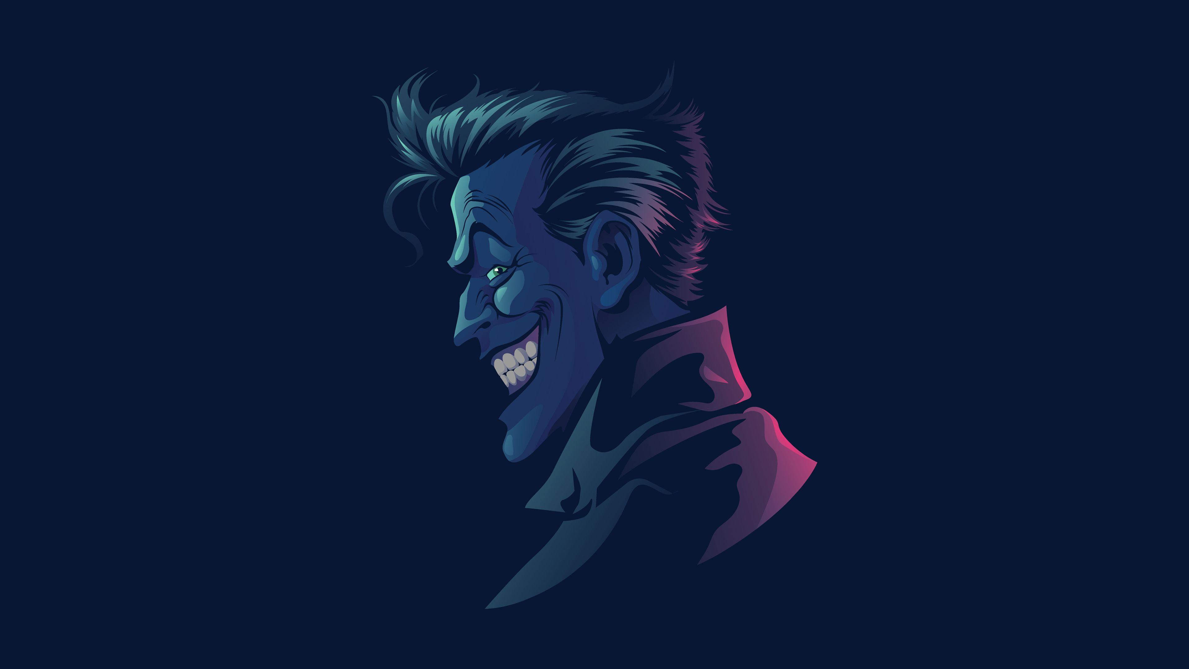 3840x2160 Joker Minimal, HD Superheroes, 4k Wallpaper, Image, Background