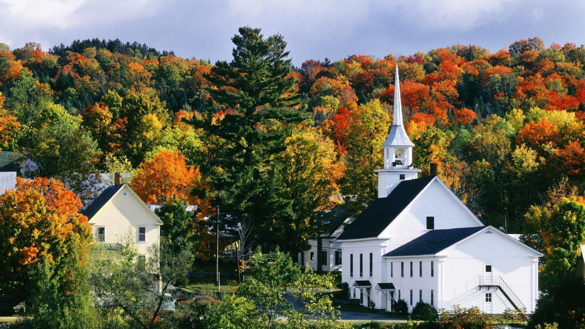 1920x1080 New England Fall Wallpaper