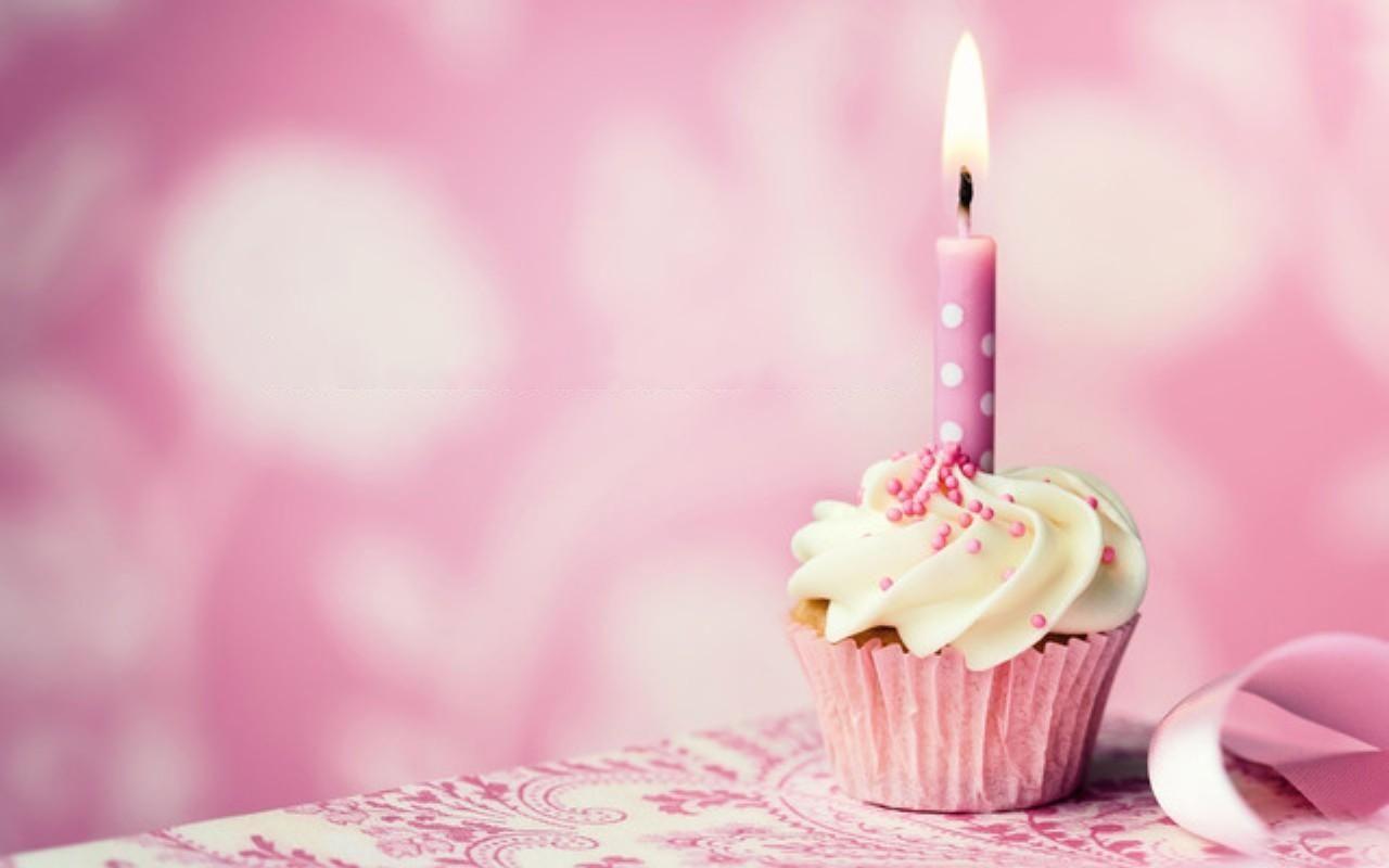 1280x800 Free download Happy Birthday Cupcake Pink wallpaper and Birthday