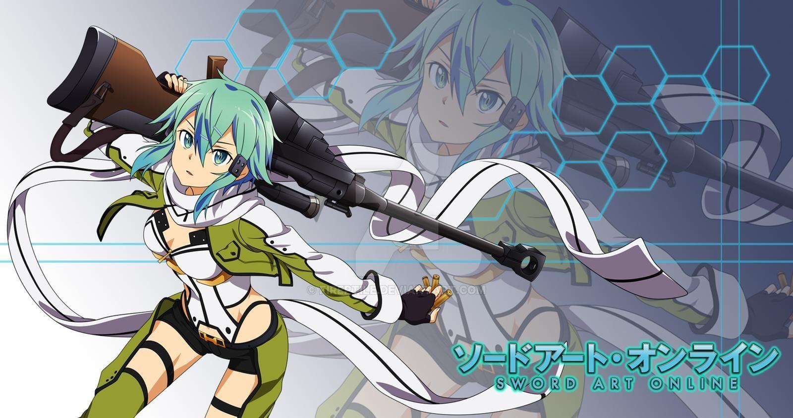 1600x844 Anime Wallpaper Fan Made Sao Ii Sinon By Fireptile