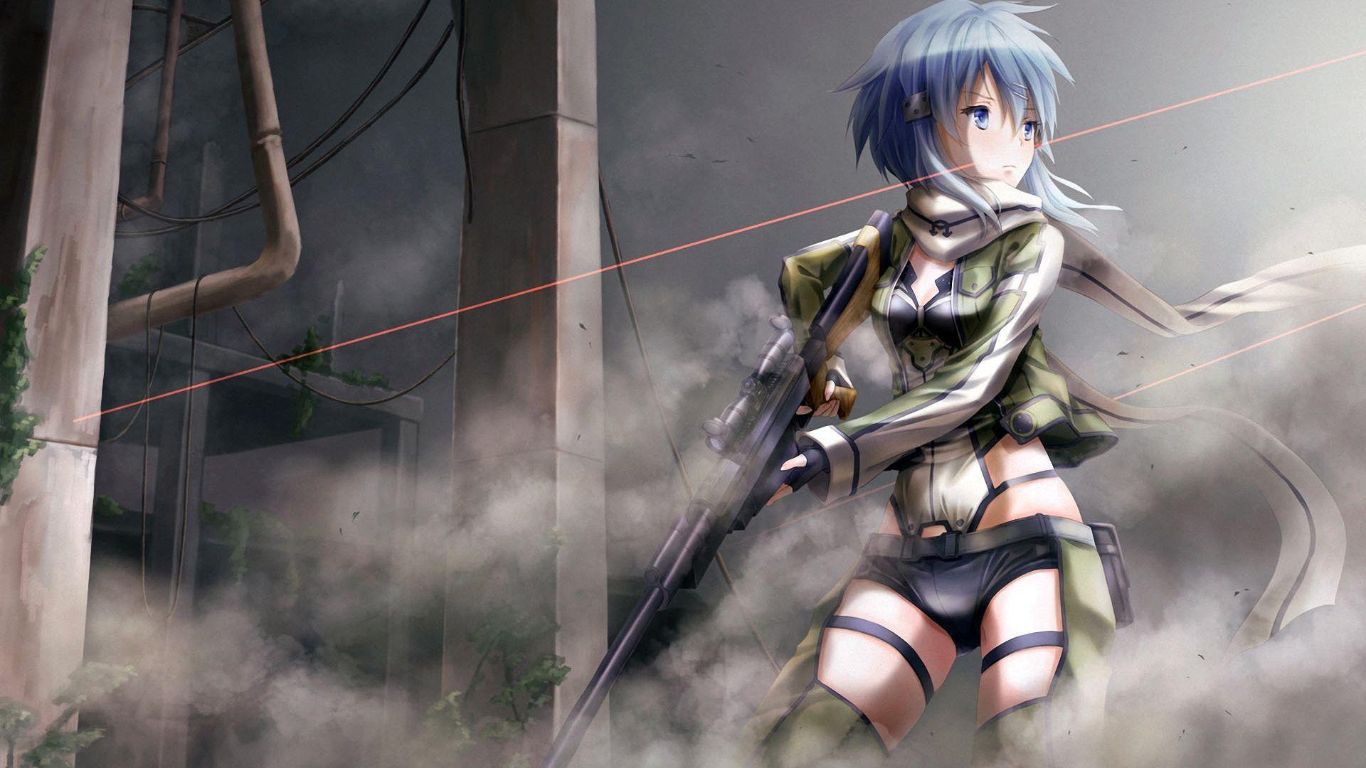 1920x1080 Sinon Sword Art Online 2 Hd Girl Wallpaper