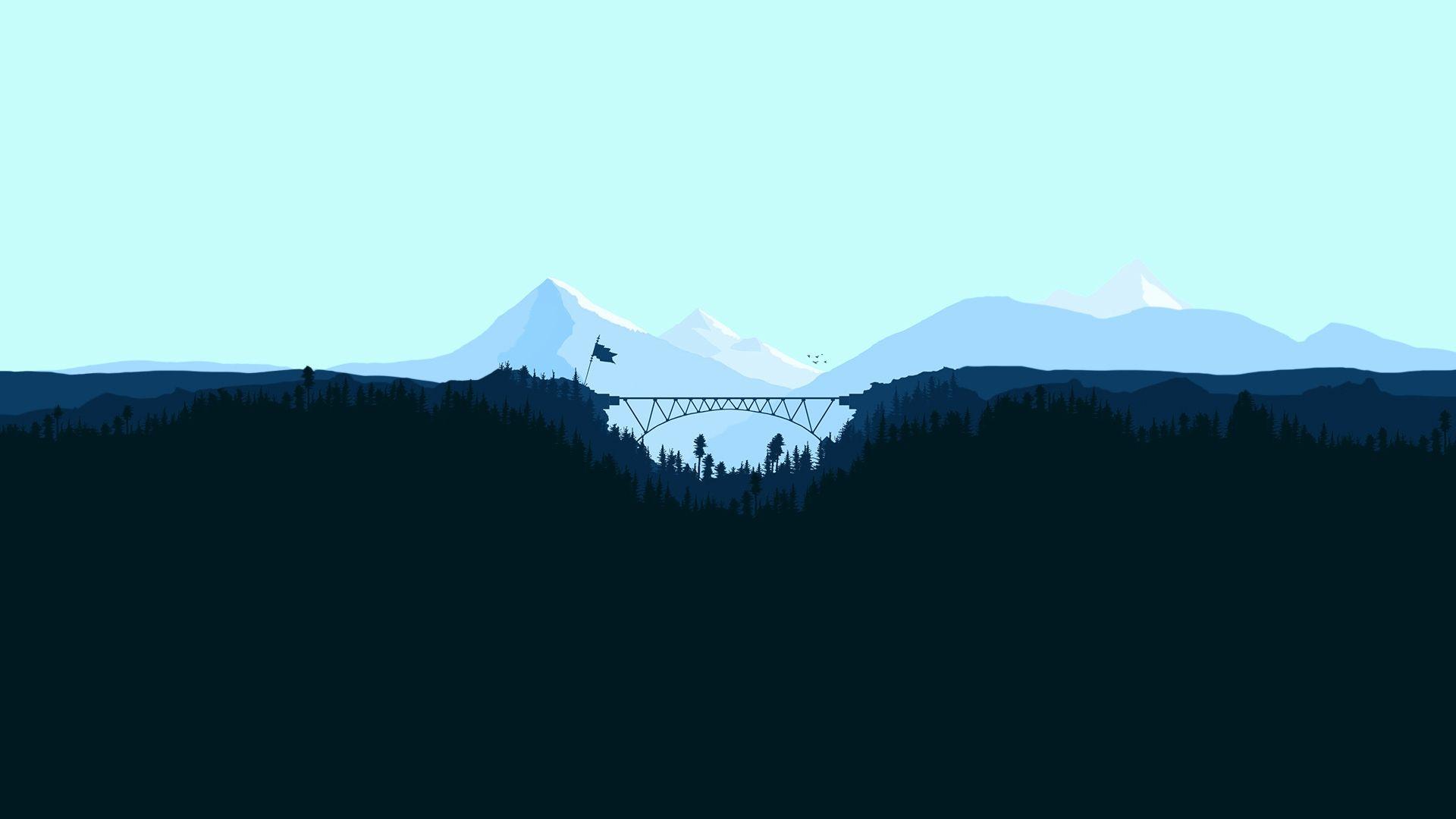 1920x1080 Minimalist Mountain Wallpaper HD Lovely Wallpaper Sunset forest Minimal 4k 8k Nature 5165 Combination of The Hudson