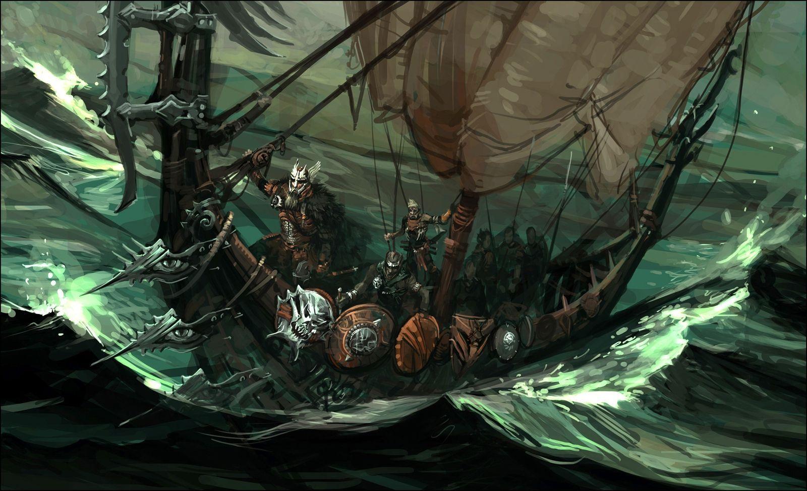 1600x974 Viking Art Wallpaper