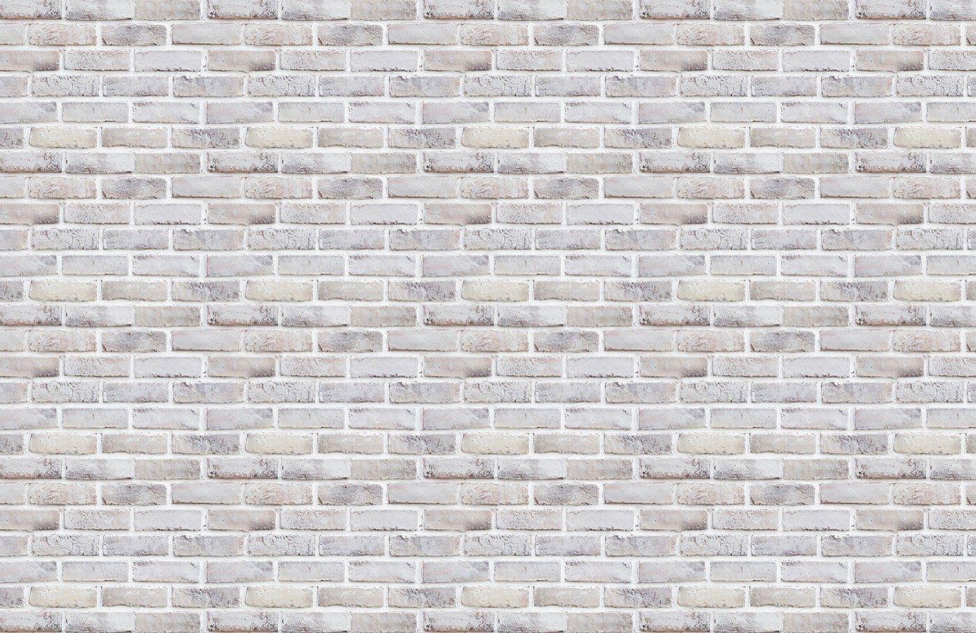 1400x908 Whitewash Brick Effect Pattern Wallpaper Mural