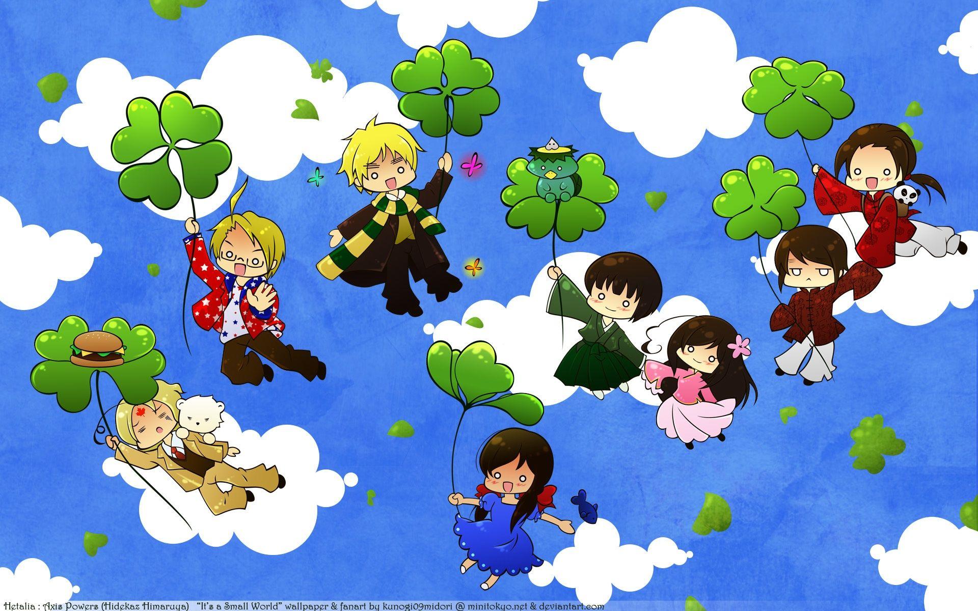 1920x1200 Hetalia: Axis Powers Wallpaper: It's a Small World