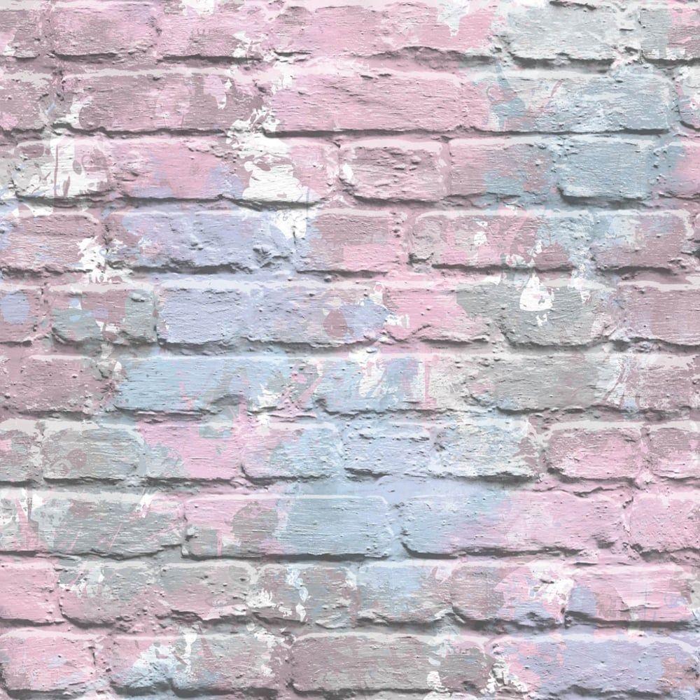 1000x1000 Pink Brick Wallpaper