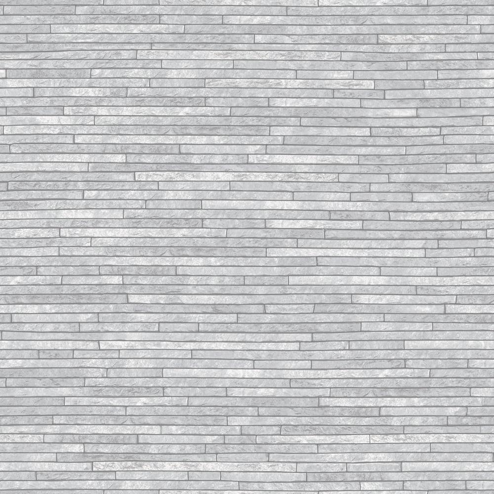 1000x1000 Arthouse Slate Pattern Wallpaper Faux Effect Realistic Brick Grey