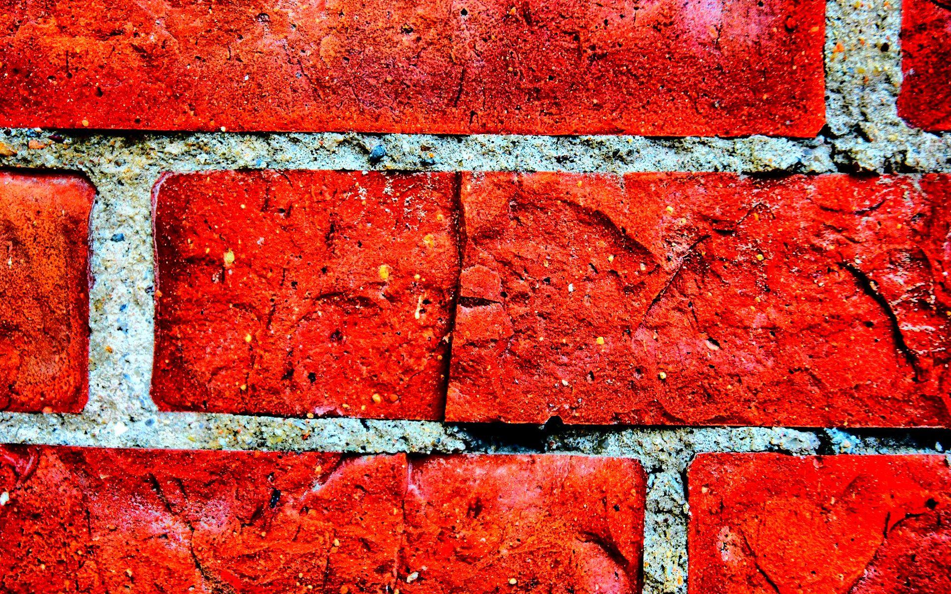 1920x1200 Pattern brick bricks texture abstract red bokeh wallpaper