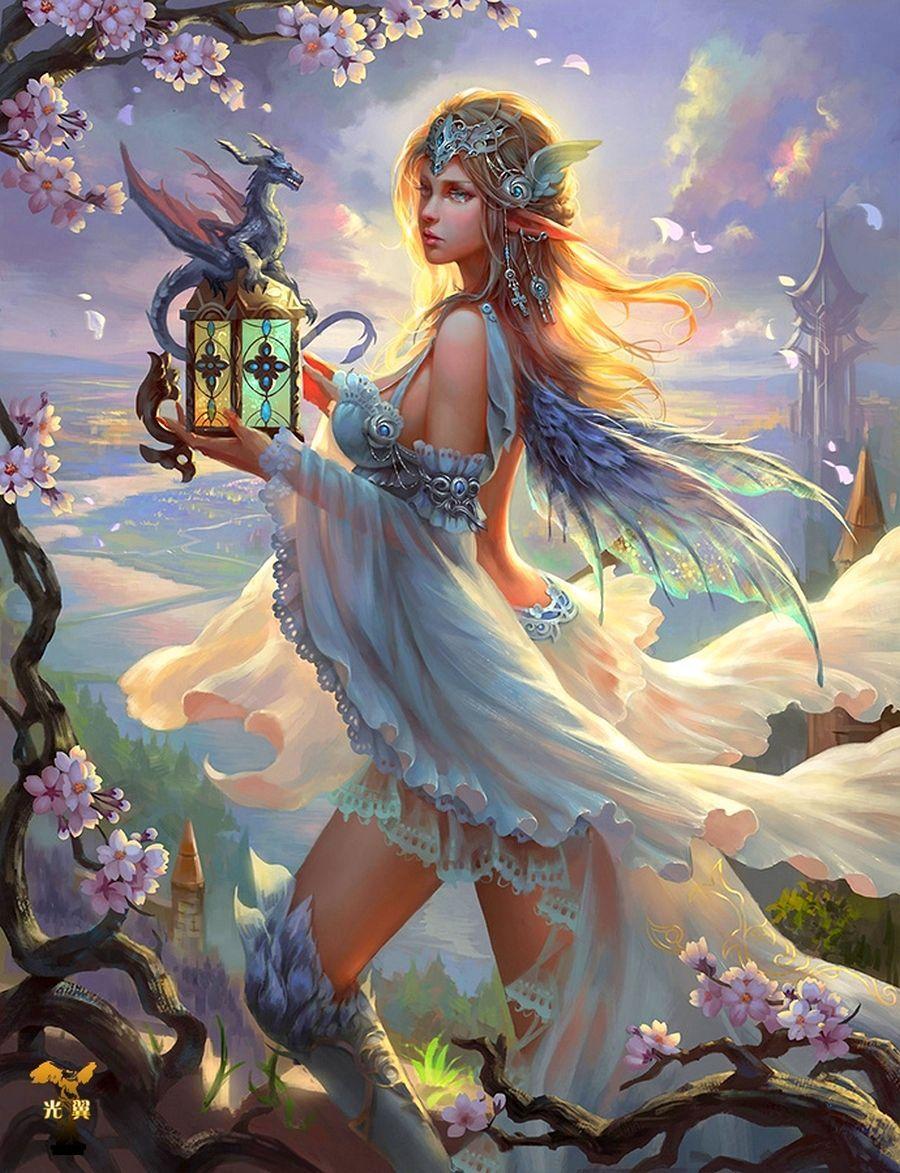 900x1173 Fairy and dragon by GjschoolArt. Fantasy art, Fairy dragon