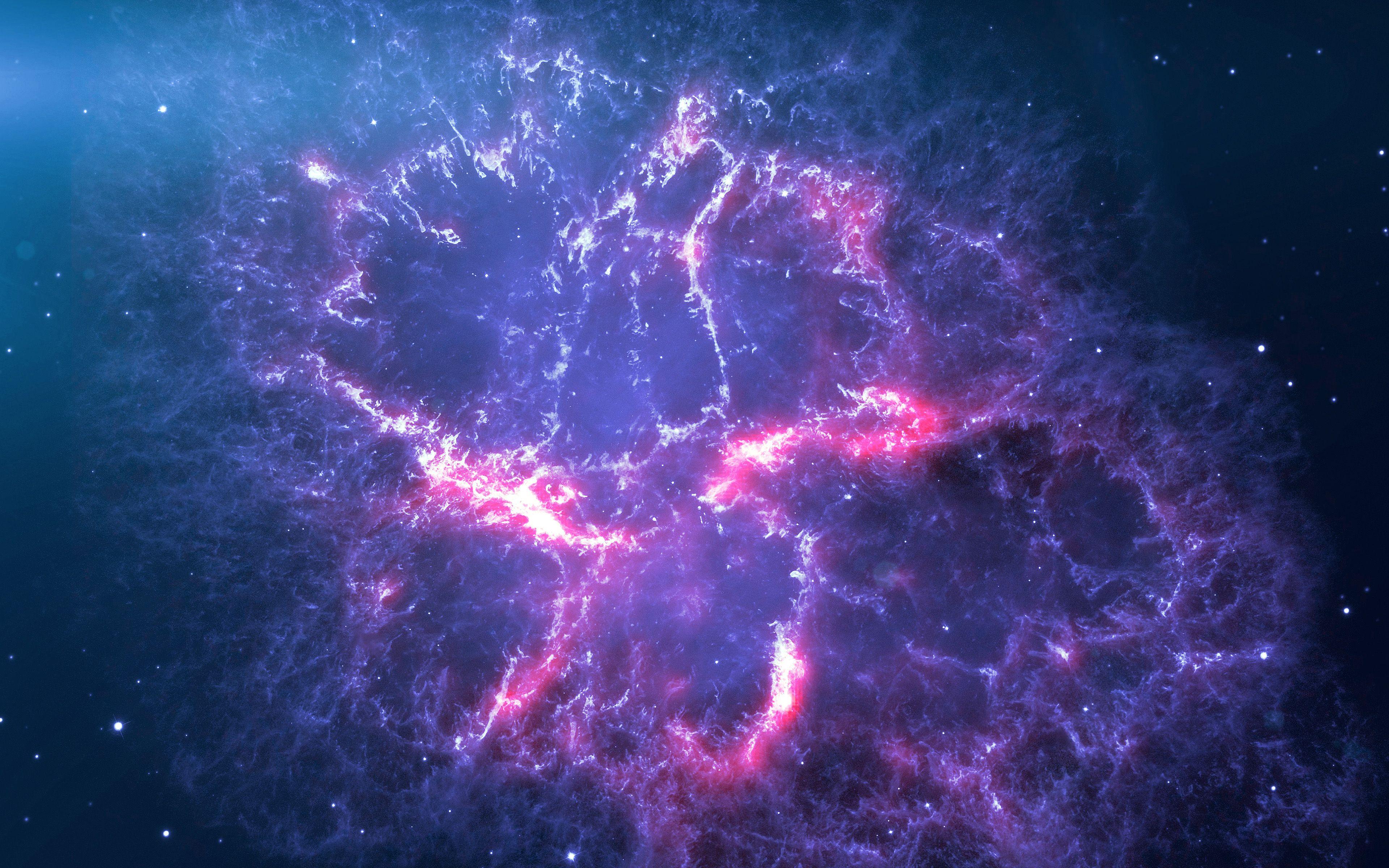 3840x2400 Space Astronomy Galaxy Dark Purple Star Flare Wallpaper
