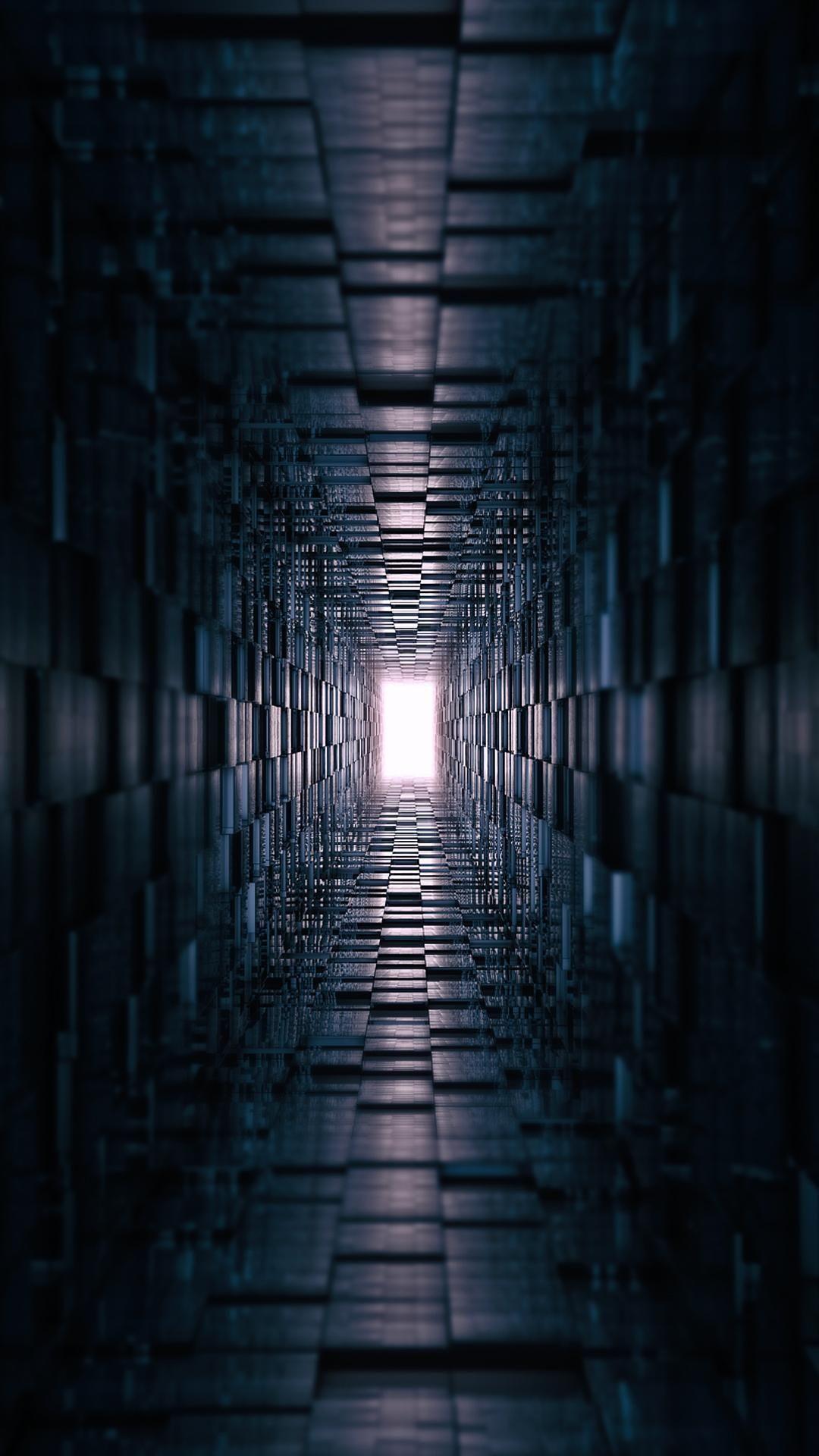 1080x1920 Tunnel. Phone wallpaper, Black phone wallpaper, Abstract iphone