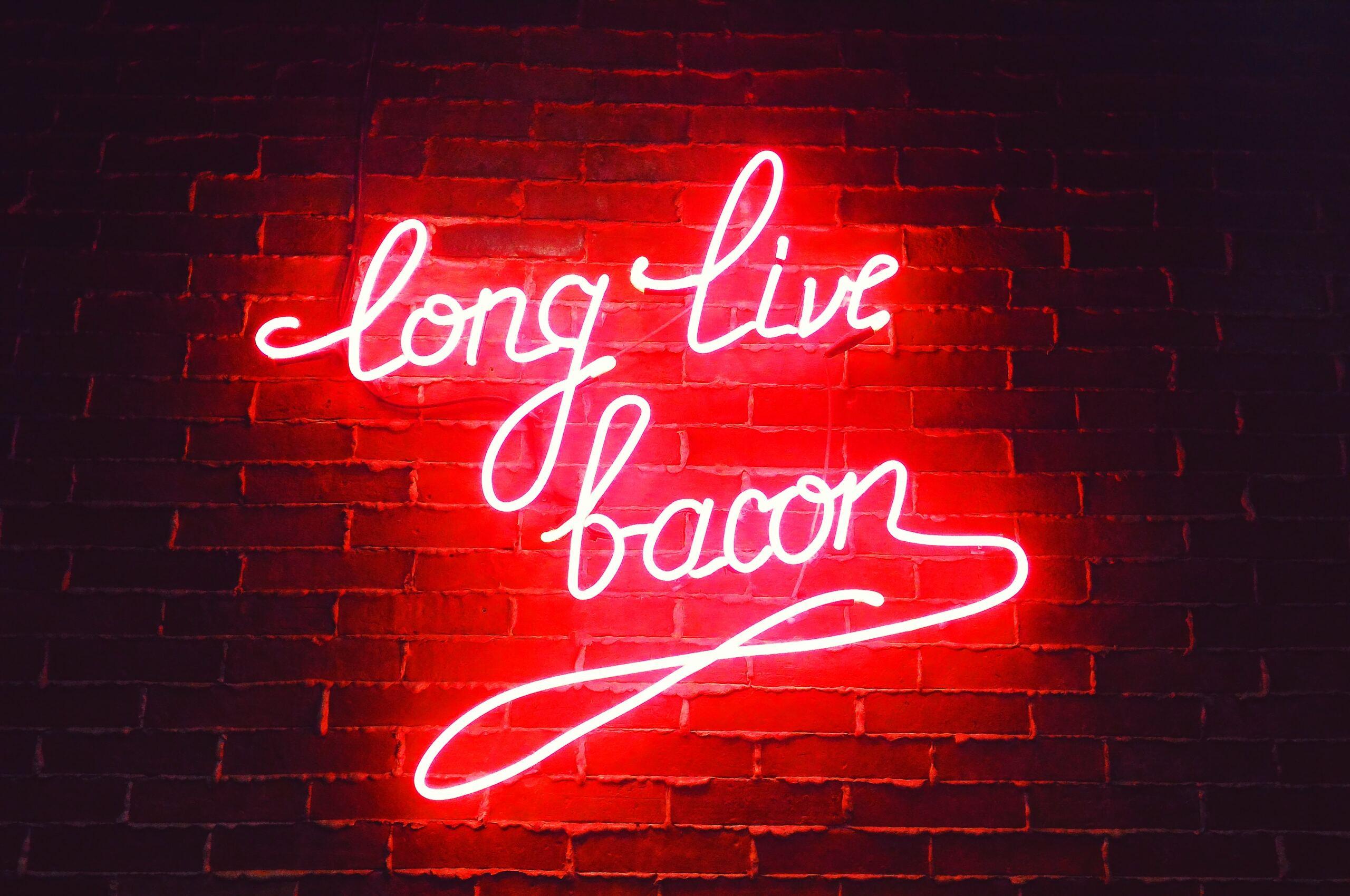 2560x1700 Long Live Bacon Neon Lights Chromebook Pixel HD 4k