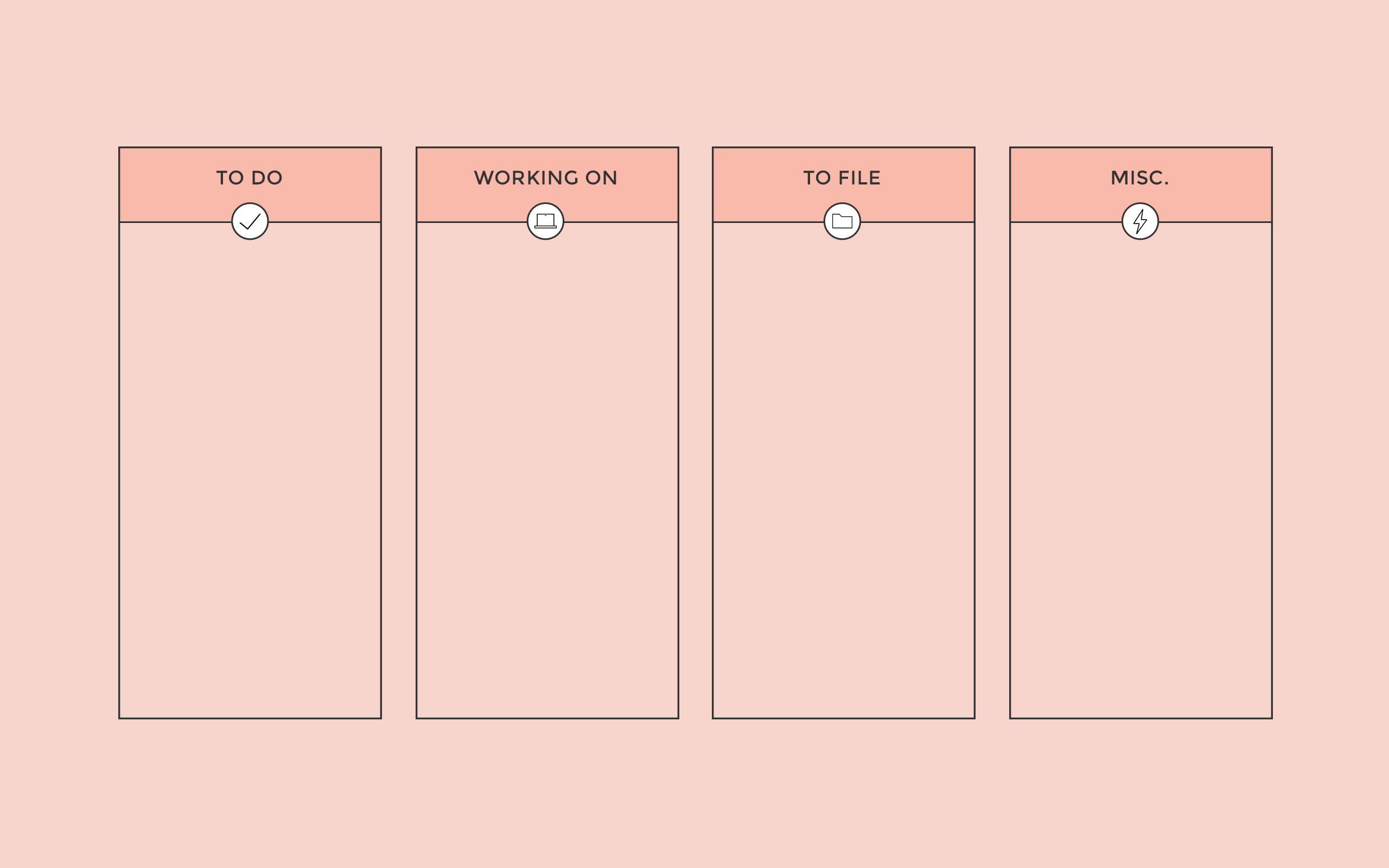 2560x1600 Desktop Wallpaper Organizer Coral. Amanda Schoedel Creative