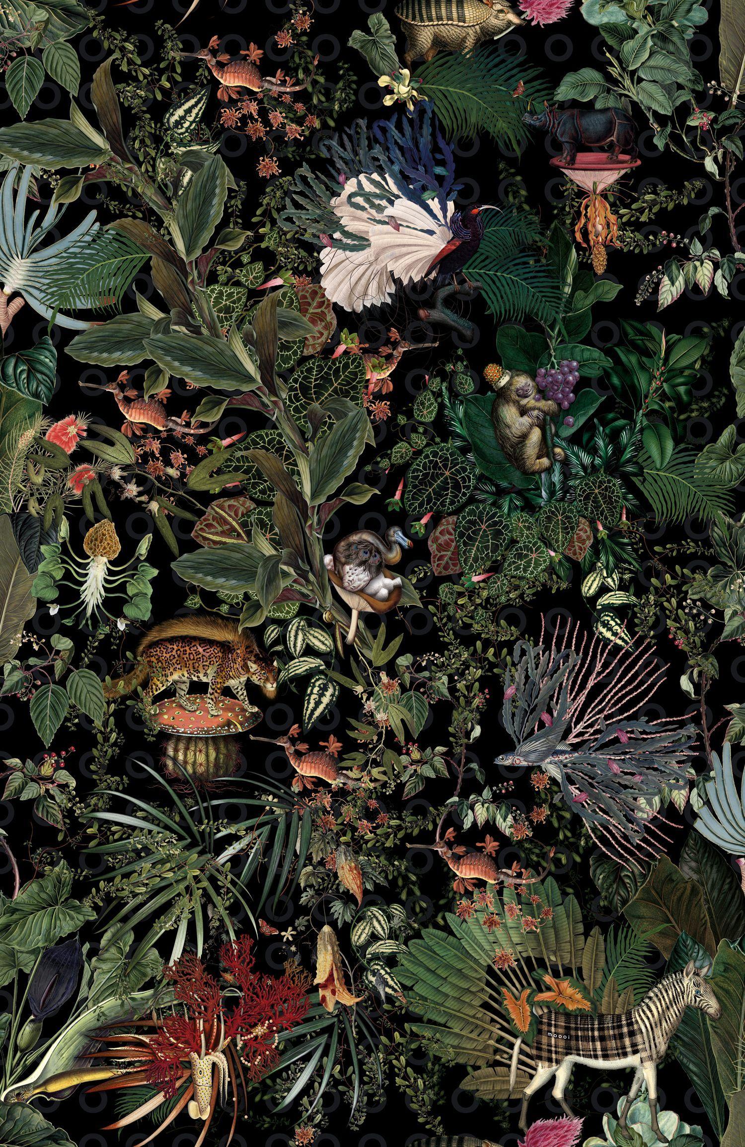 PicZene - Botanical Art Wallpaper