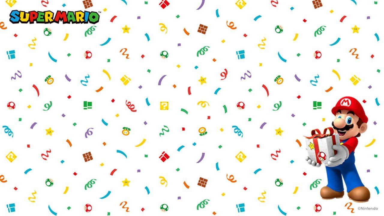 1280x720 Nintendo Releases Happy Birthday Wallpaper Featuring Their Characters