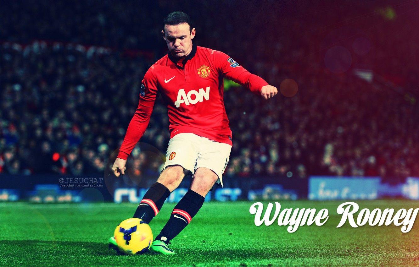 1332x850 Wallpaper red, devil, football, Rooney, Wayne, Manchester united