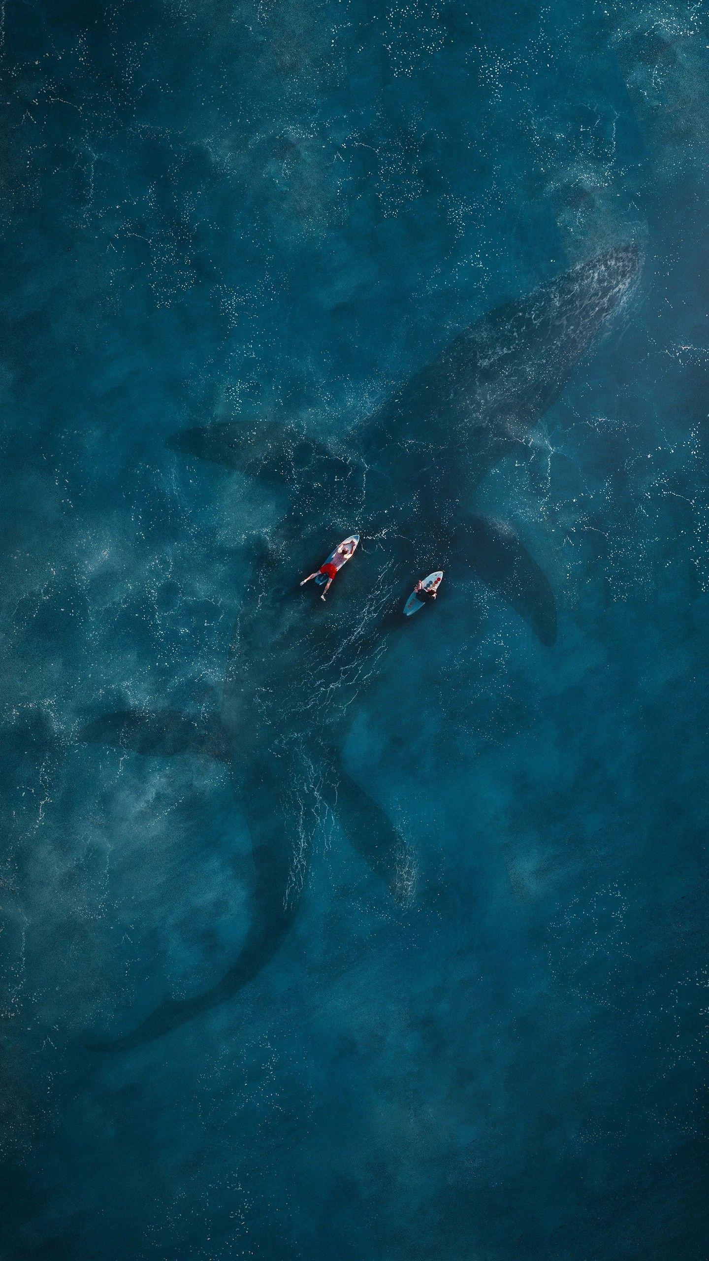 1440x2560 Mosasaurus in Jurassic World Fallen Kingdom Wallpaper. HD