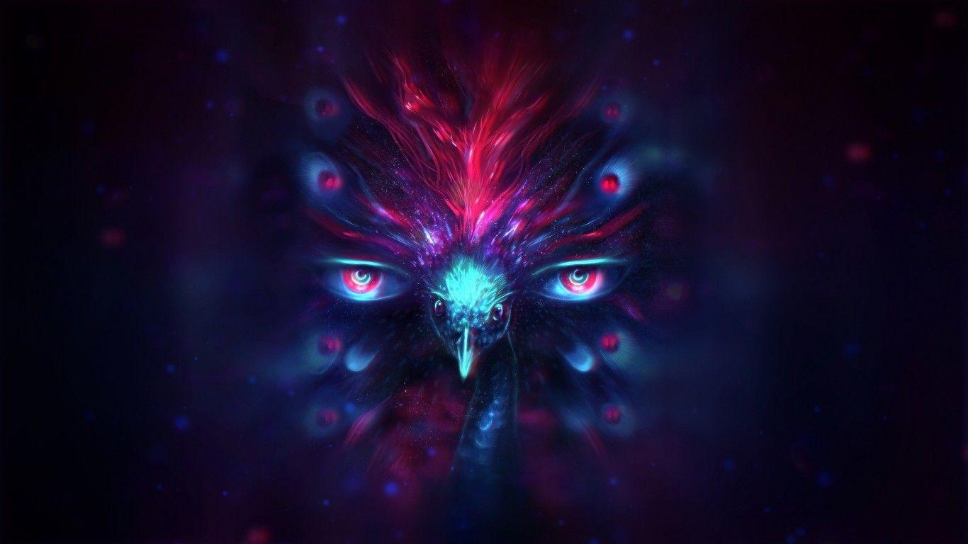 1366x768 Psychedelic Surrealism Desktop Background Kecbio