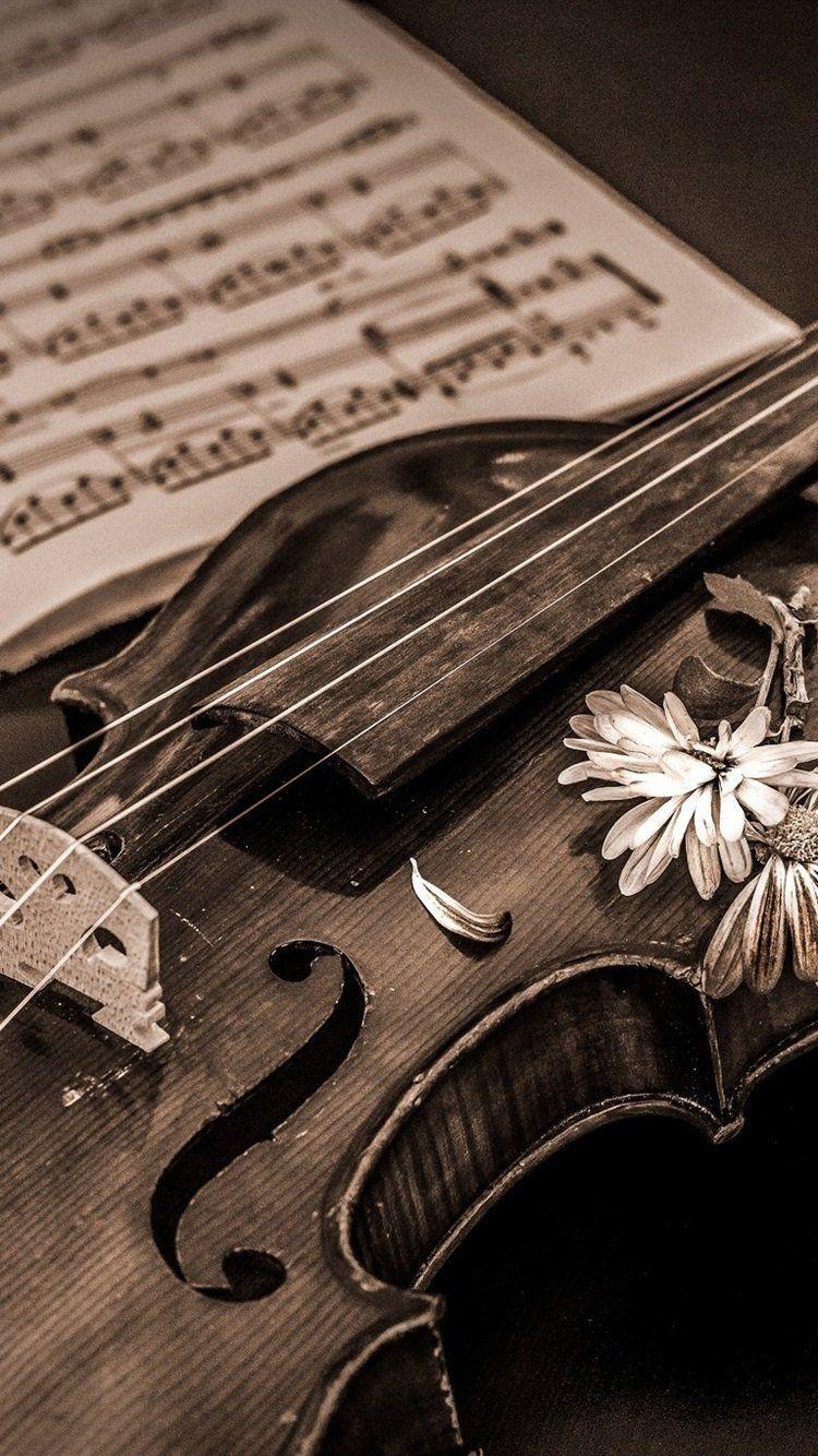 750x1334 iPhone Violin Wallpaper HD