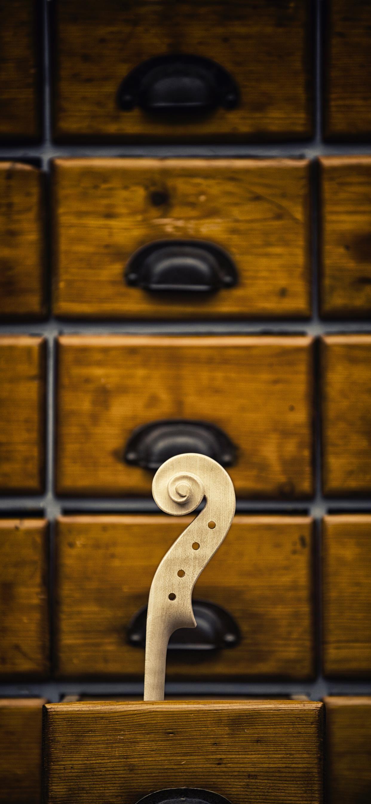 1242x2688 Violin head iPhone Wallpaper Free Download