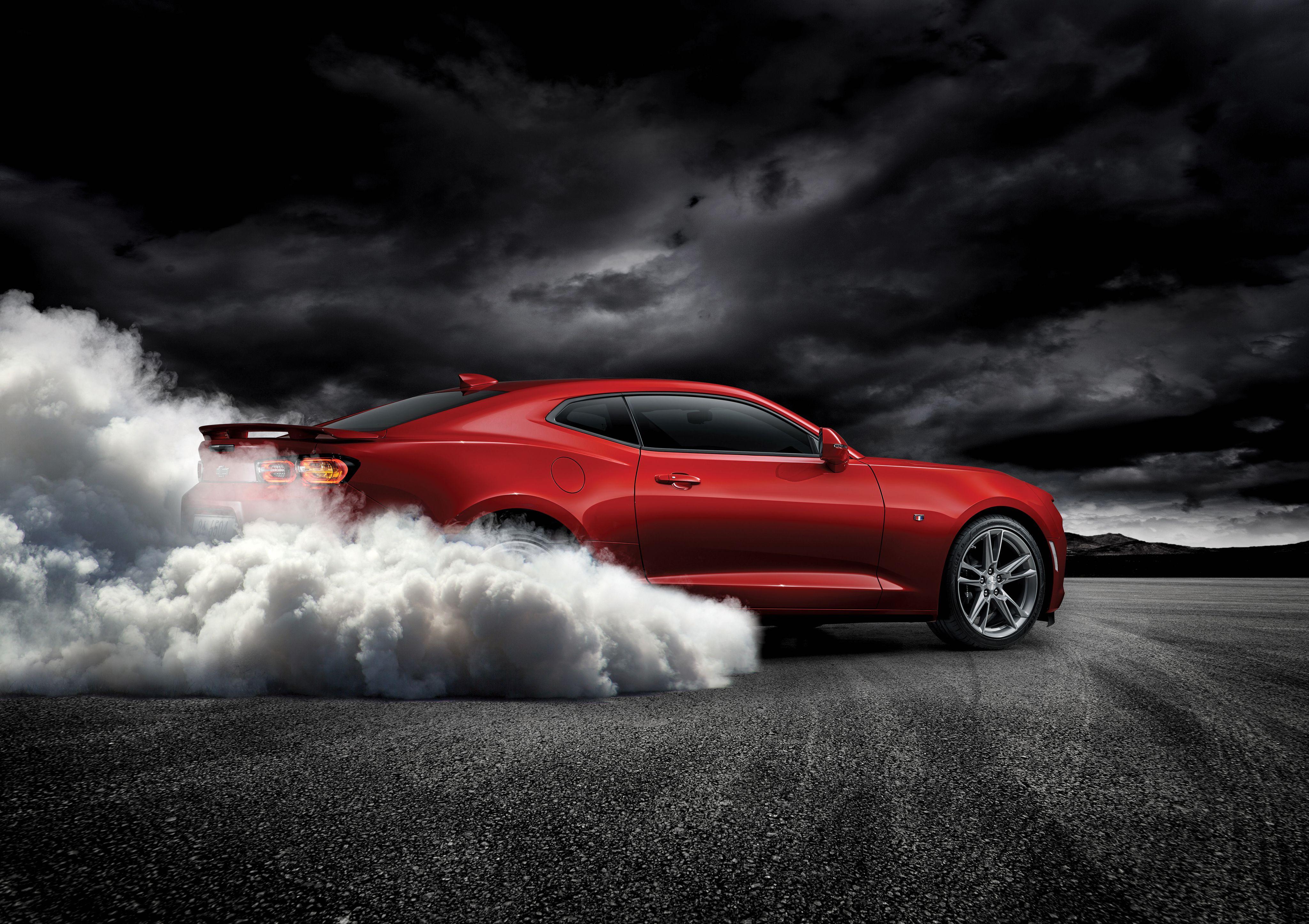 4096x2892 Wallpaper Chevrolet Camaro SS, 4K, Black Dark