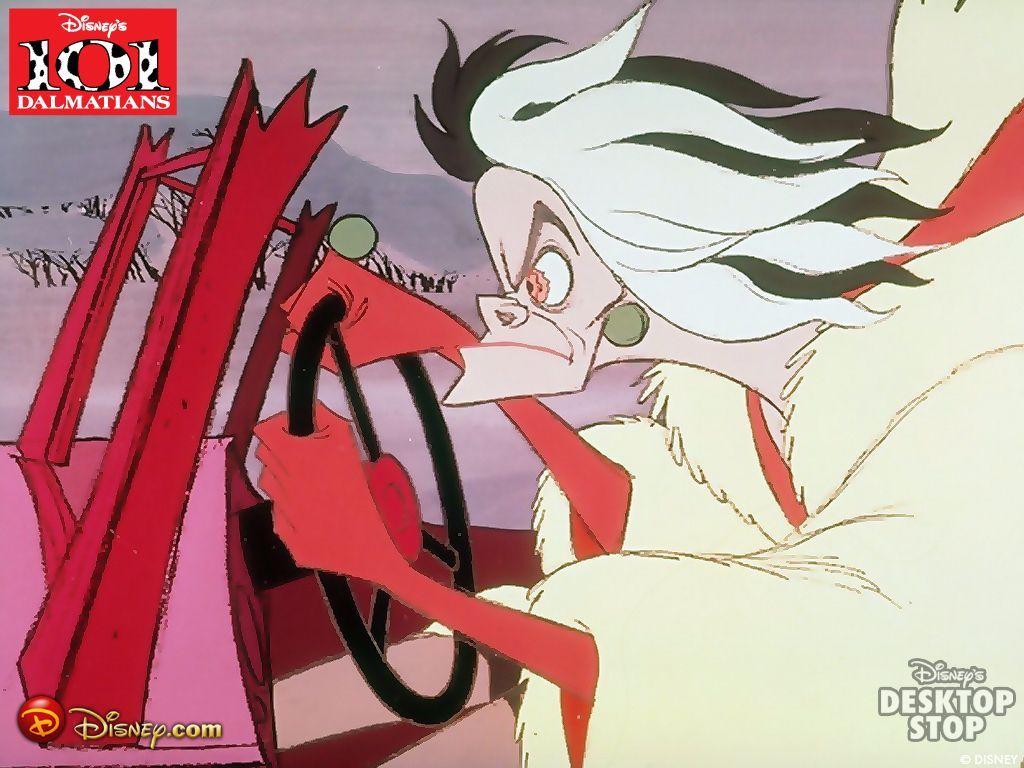 1024x768 Cruella de Vil Wallpaper. Cruella, Evil disney, 101 dalmatians