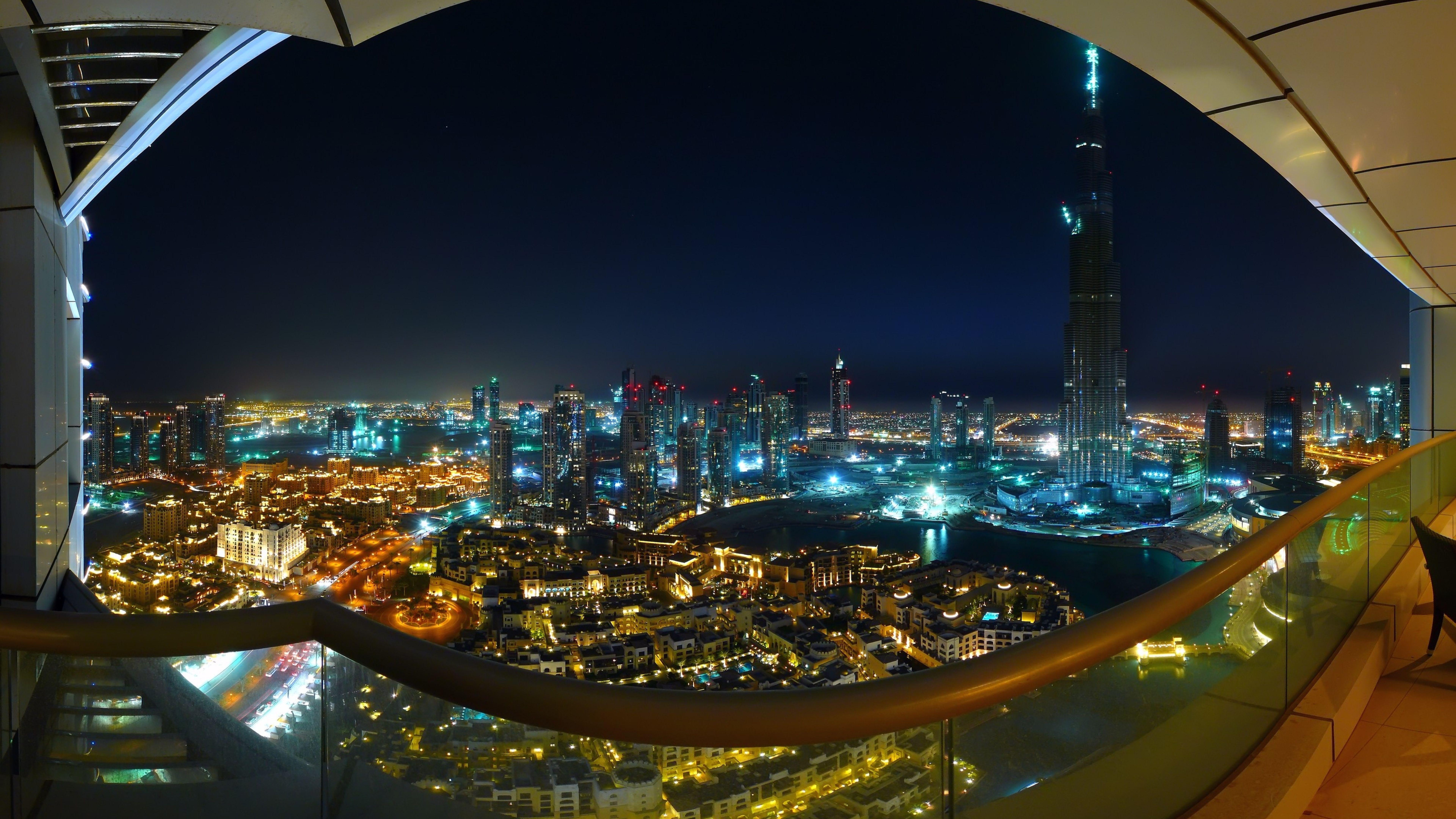 7680x4320 dubai, burj dubai, night 8K Wallpaper, HD City 4K